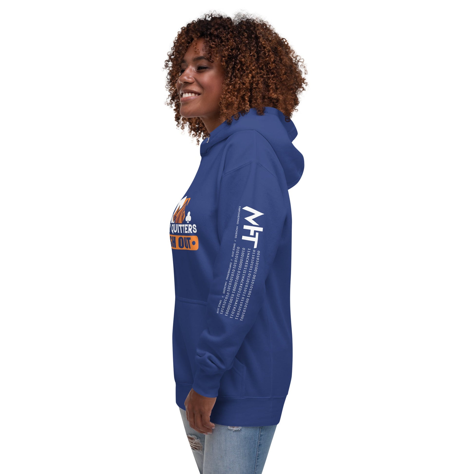 Only Quitters Cash Out - Unisex Hoodie by DarkByteGear