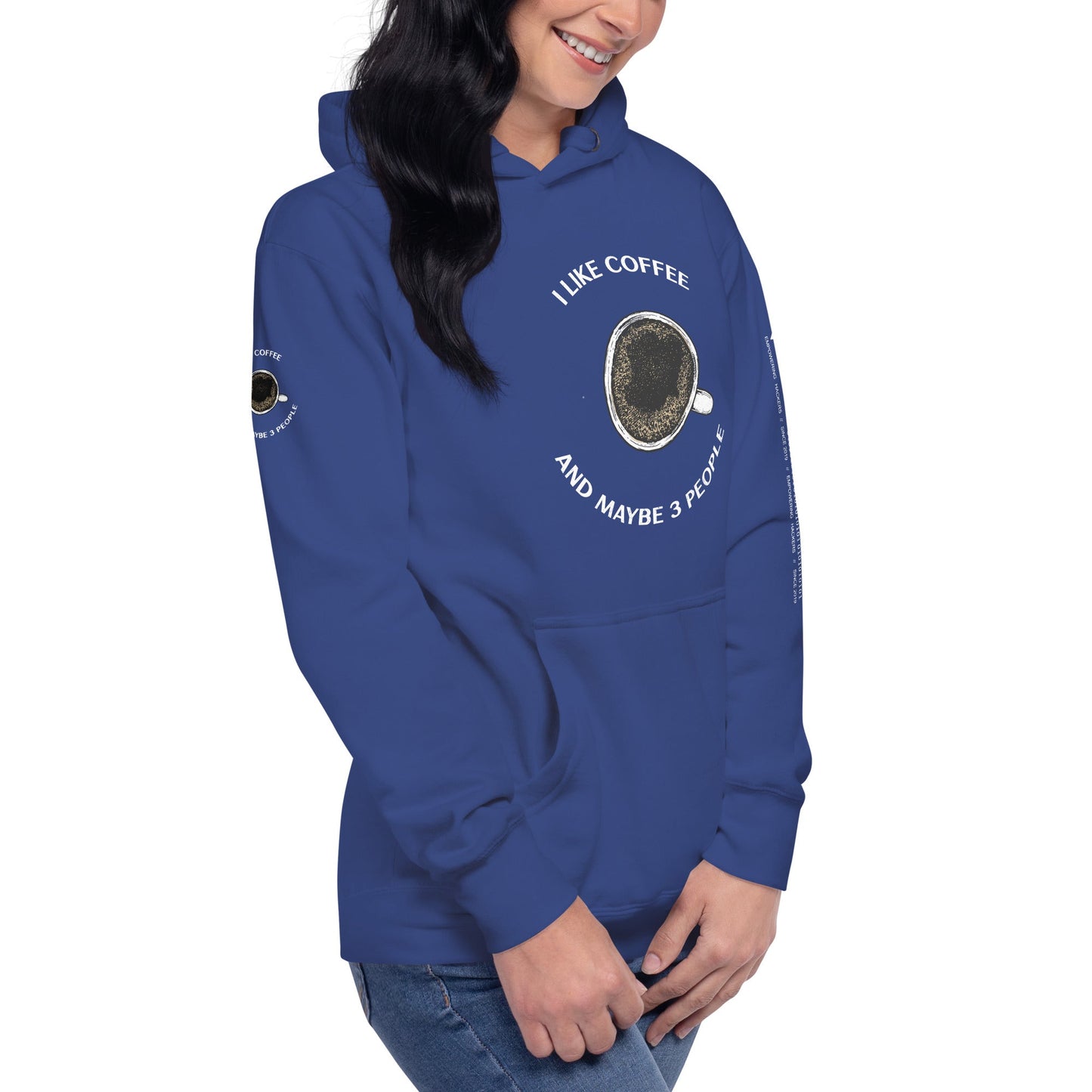 I like Coffee and maybe 3 people - Unisex Hoodie by DarkByteGear