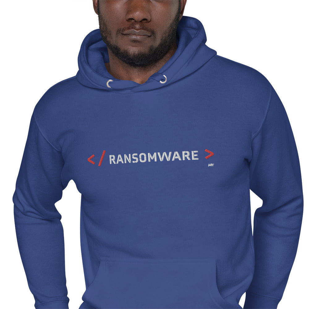 Ransomware - Unisex Hoodie Embroidery by DarkByteGear