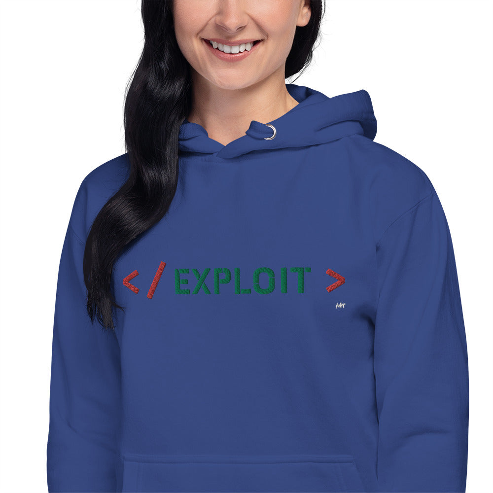 Exploit - Unisex Hoodie (embroidered) by DarkByteGear