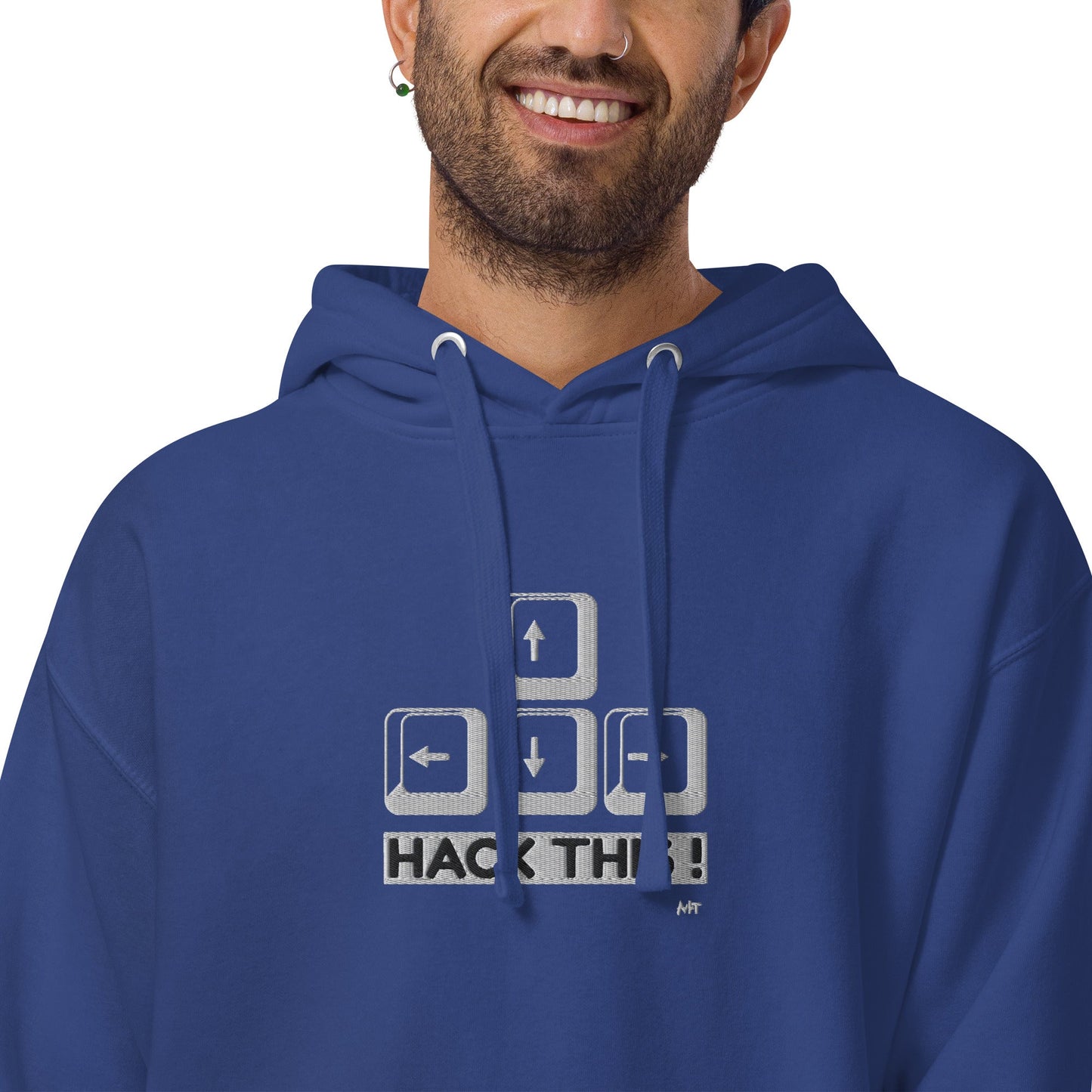 Hack this - Unisex Hoodie (embroidered) by DarkByteGear