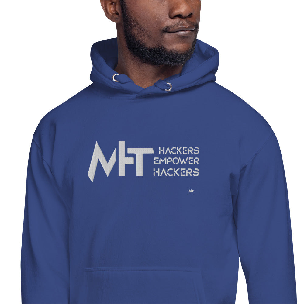 Hackers Empower Hackers - Unisex Hoodie (embroidered) by DarkByteGear