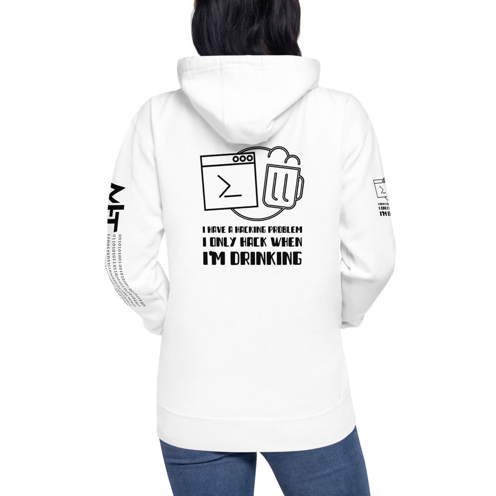 Hacking Problem - Unisex Hoodie (back print) by DarkByteGear