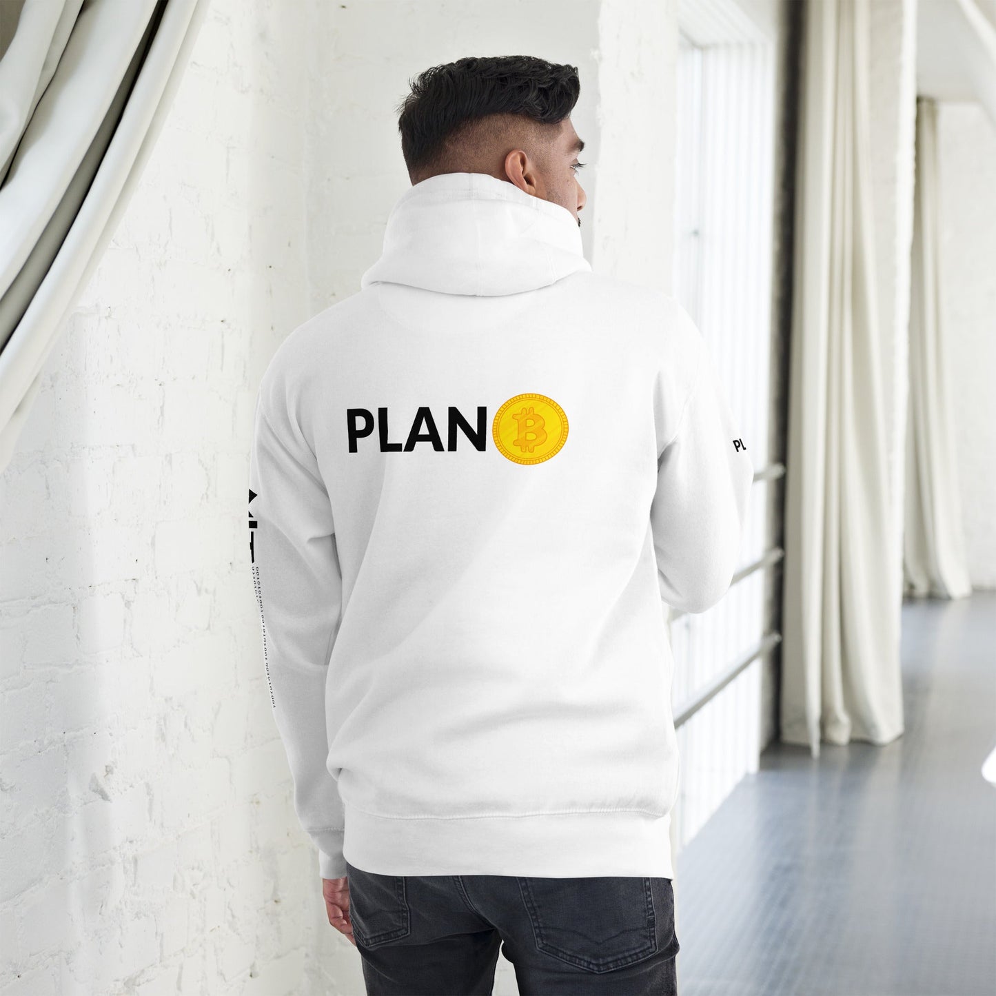 Plan B - Unisex Hoodie (Back Print) by DarkByteGear