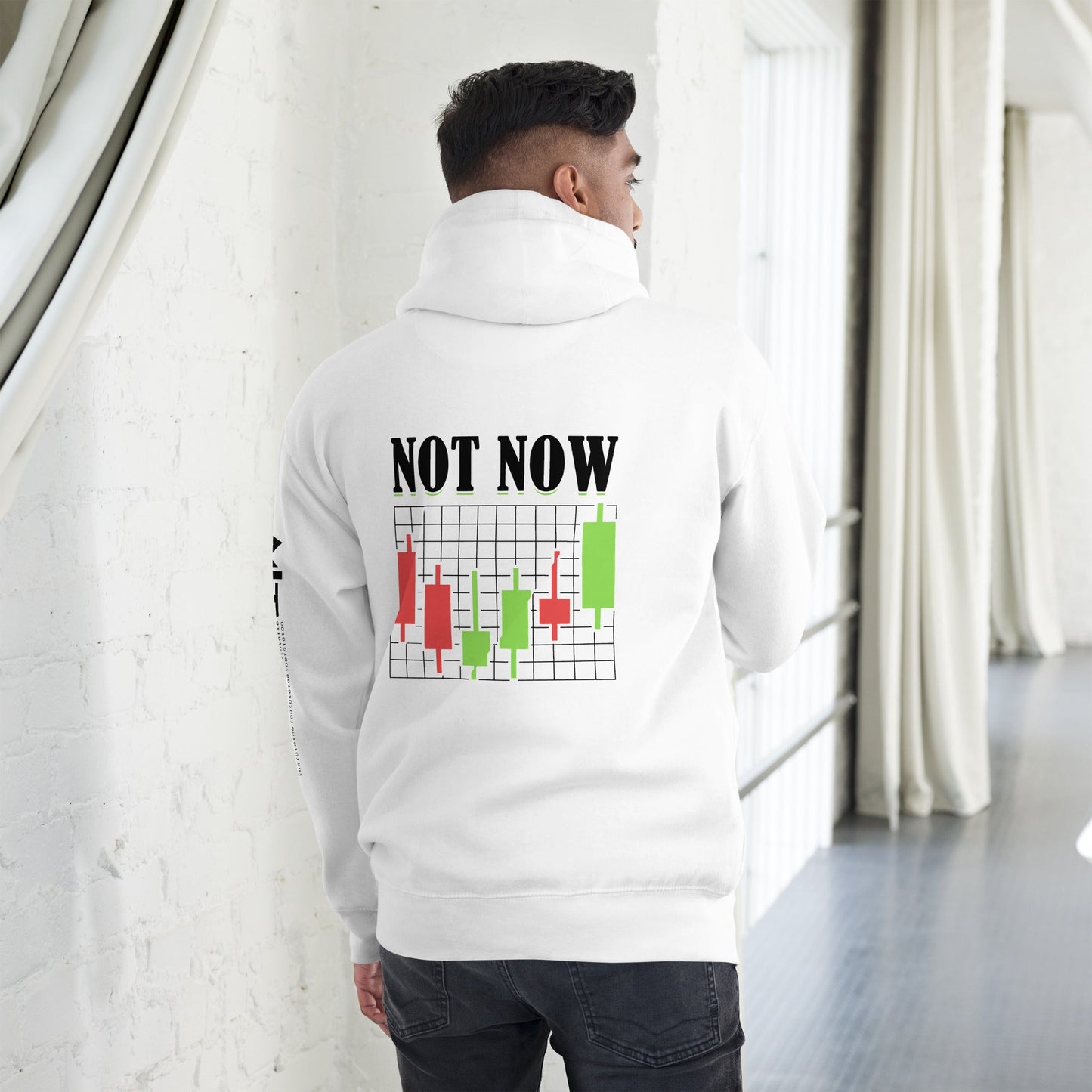 Not Now in Dark Text - Unisex Hoodie by DarkByteGear
