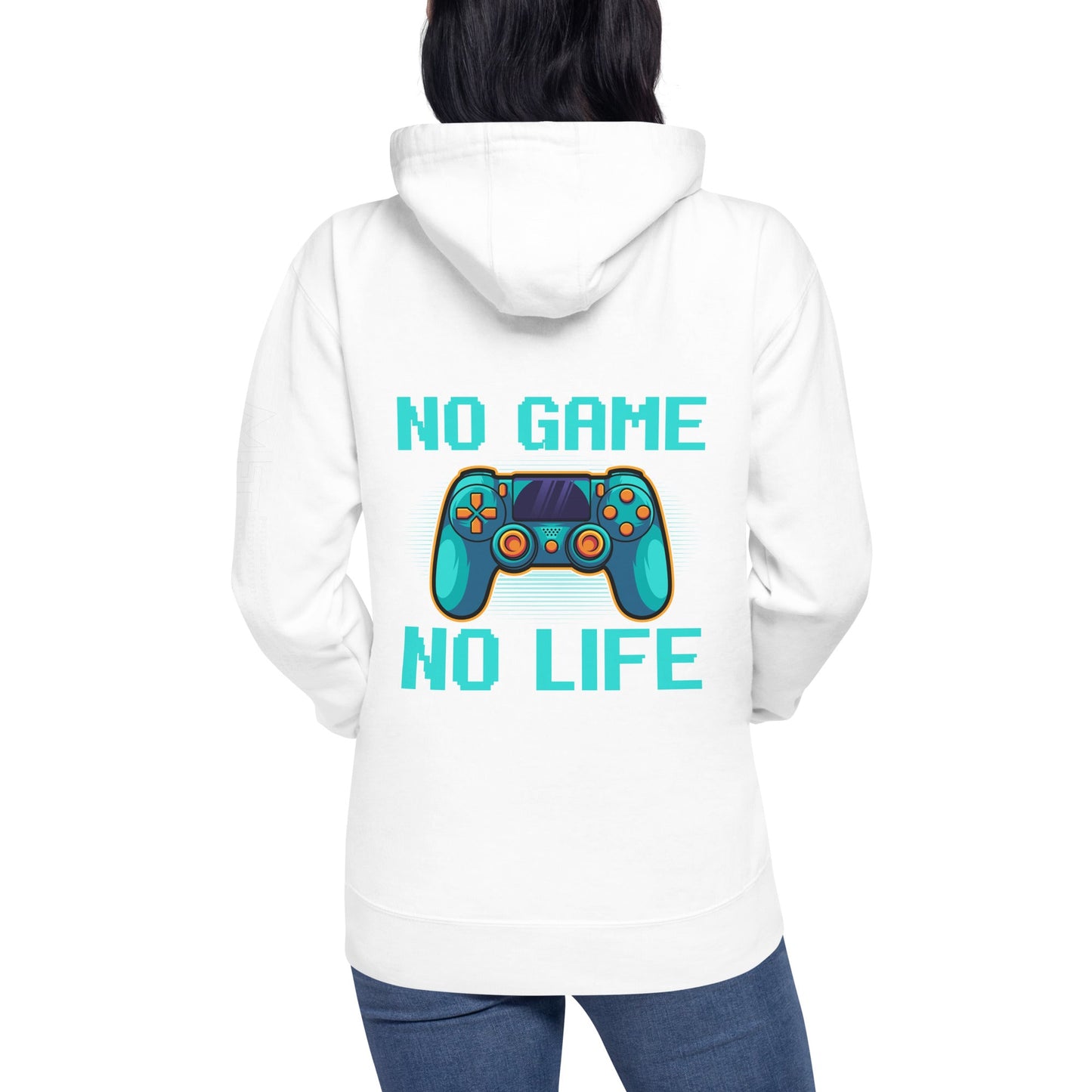 No Game; No Life - Unisex Hoodie ( Back Print ) by DarkByteGear