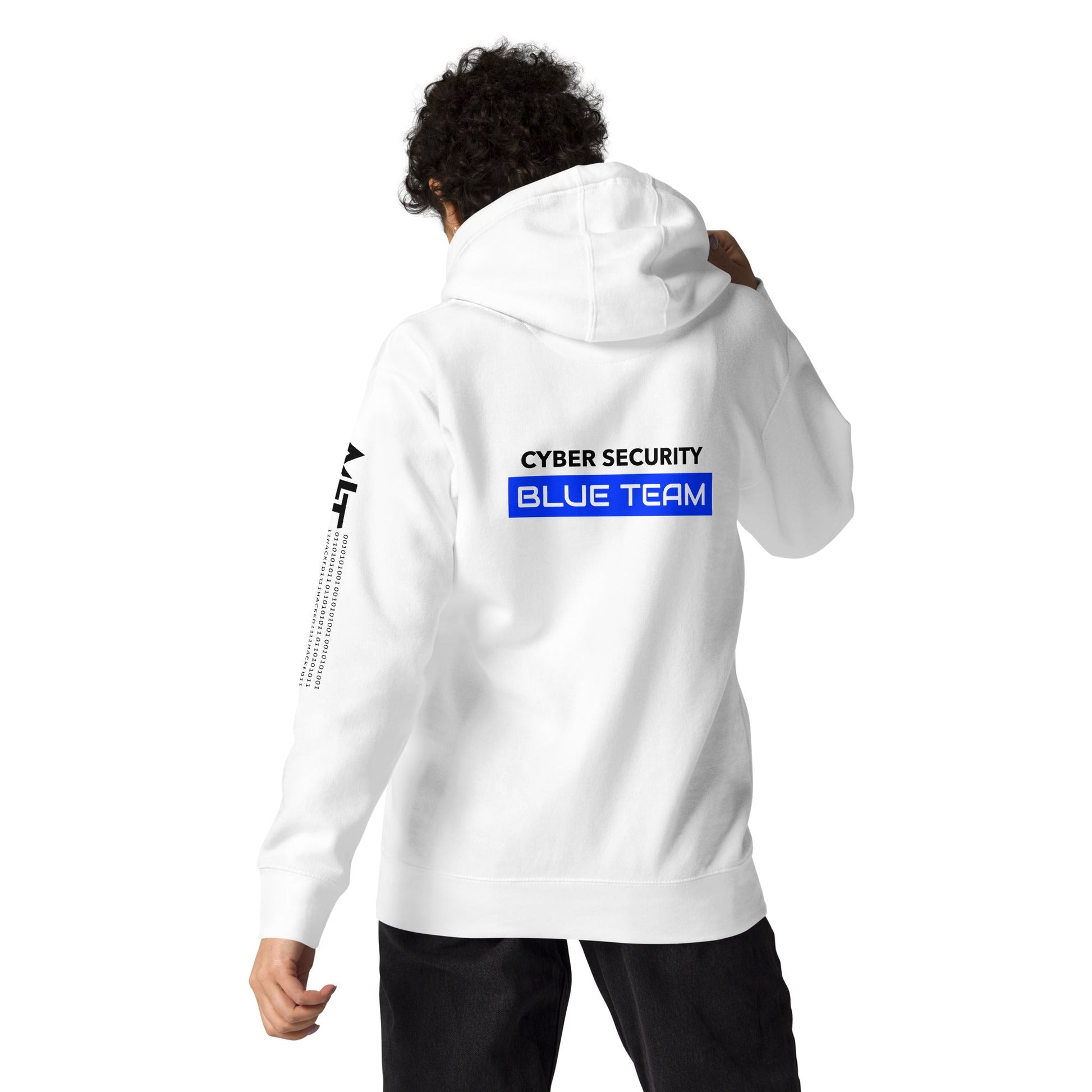Cyber Security Blue Team V12 - Unisex Hoodie ( Back Print ) by DarkByteGear