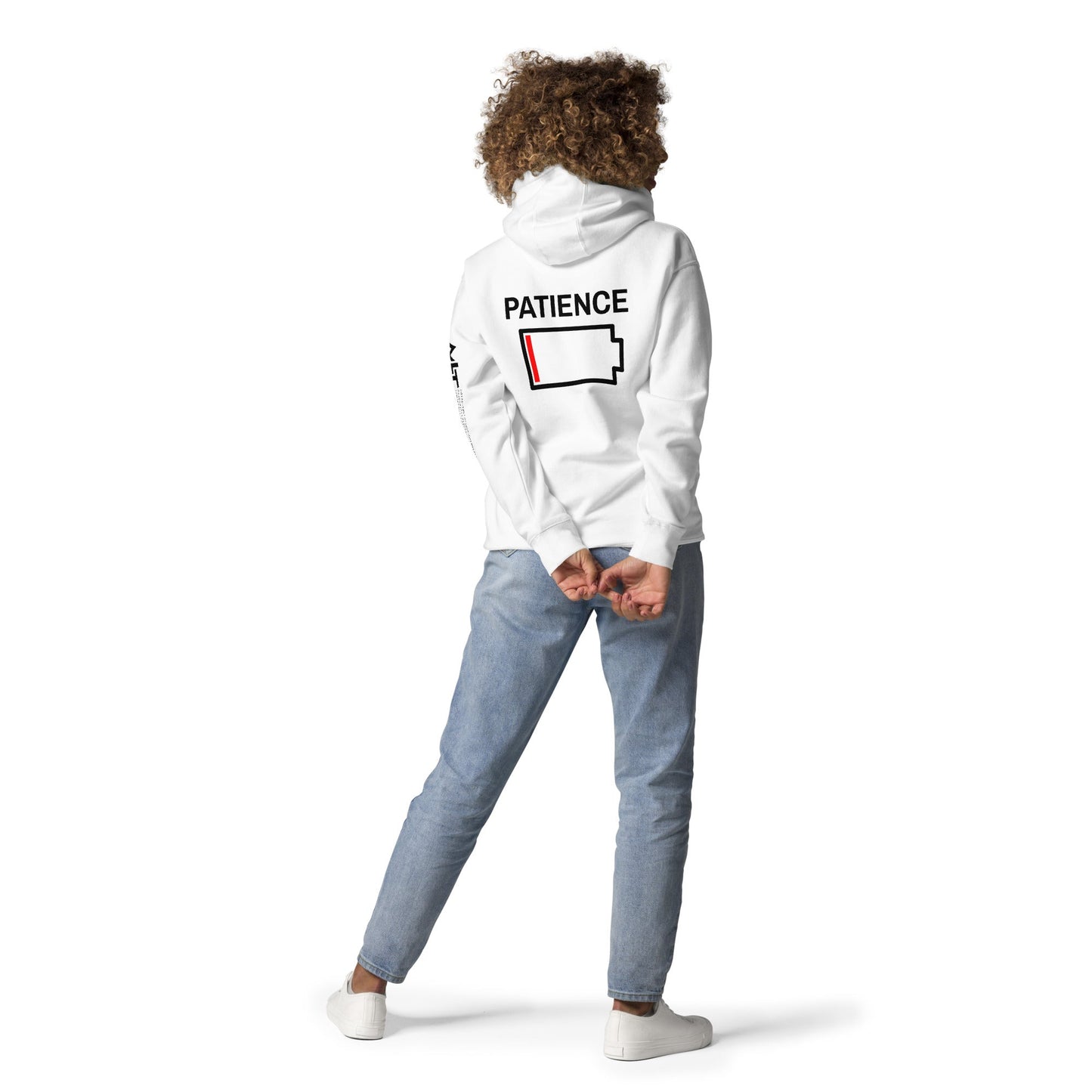 Patience - Unisex Hoodie (back print) by DarkByteGear