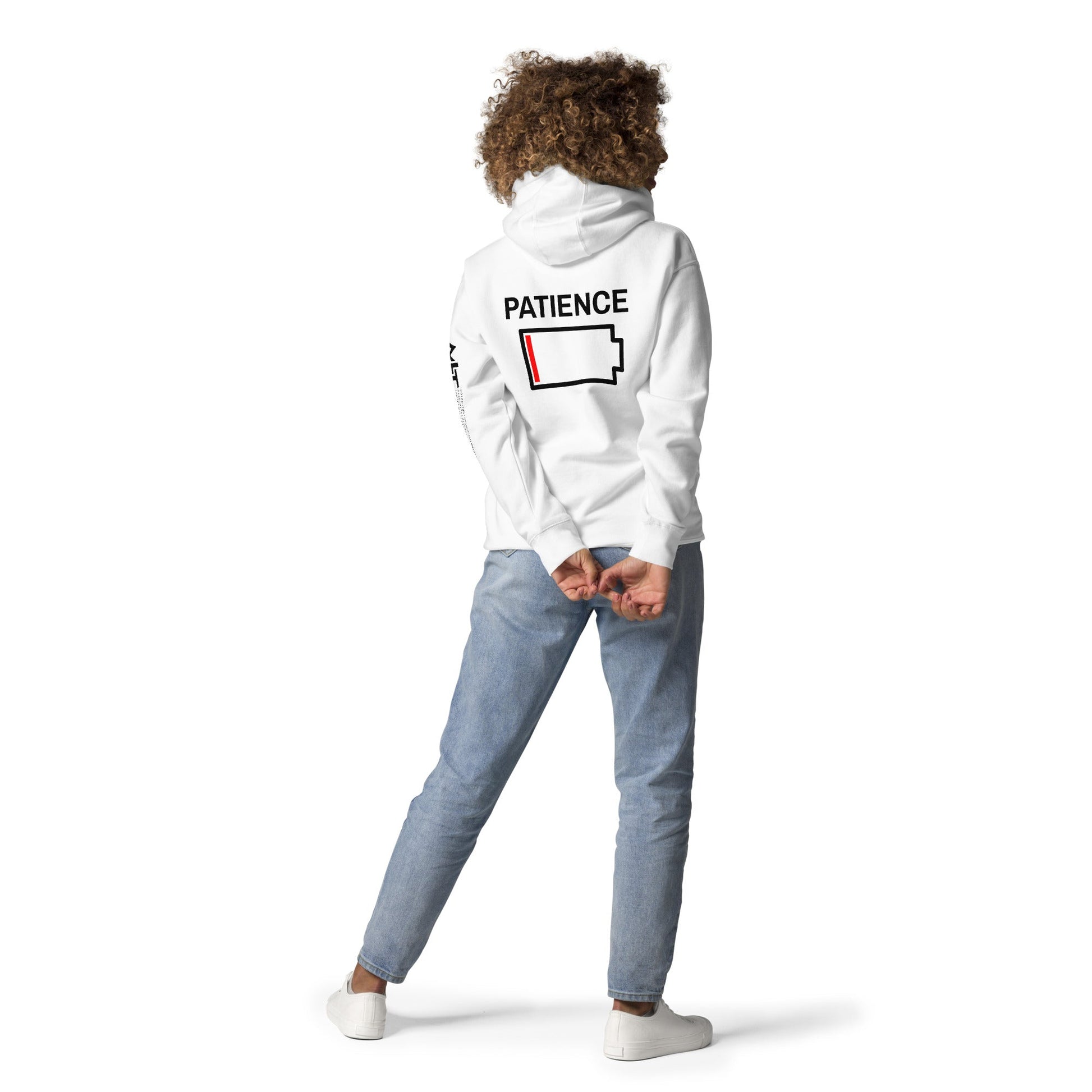 Patience - Unisex Hoodie (back print) by DarkByteGear