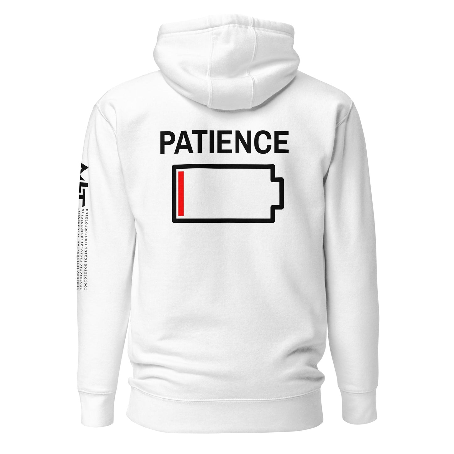 Patience - Unisex Hoodie (back print) by DarkByteGear