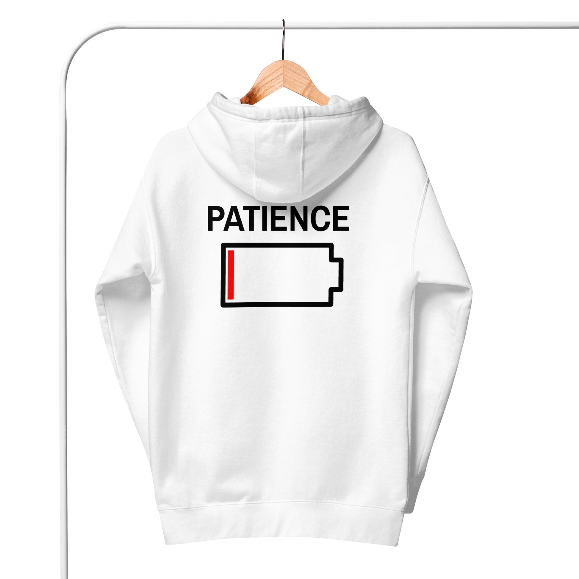 Patience - Unisex Hoodie (back print) by DarkByteGear