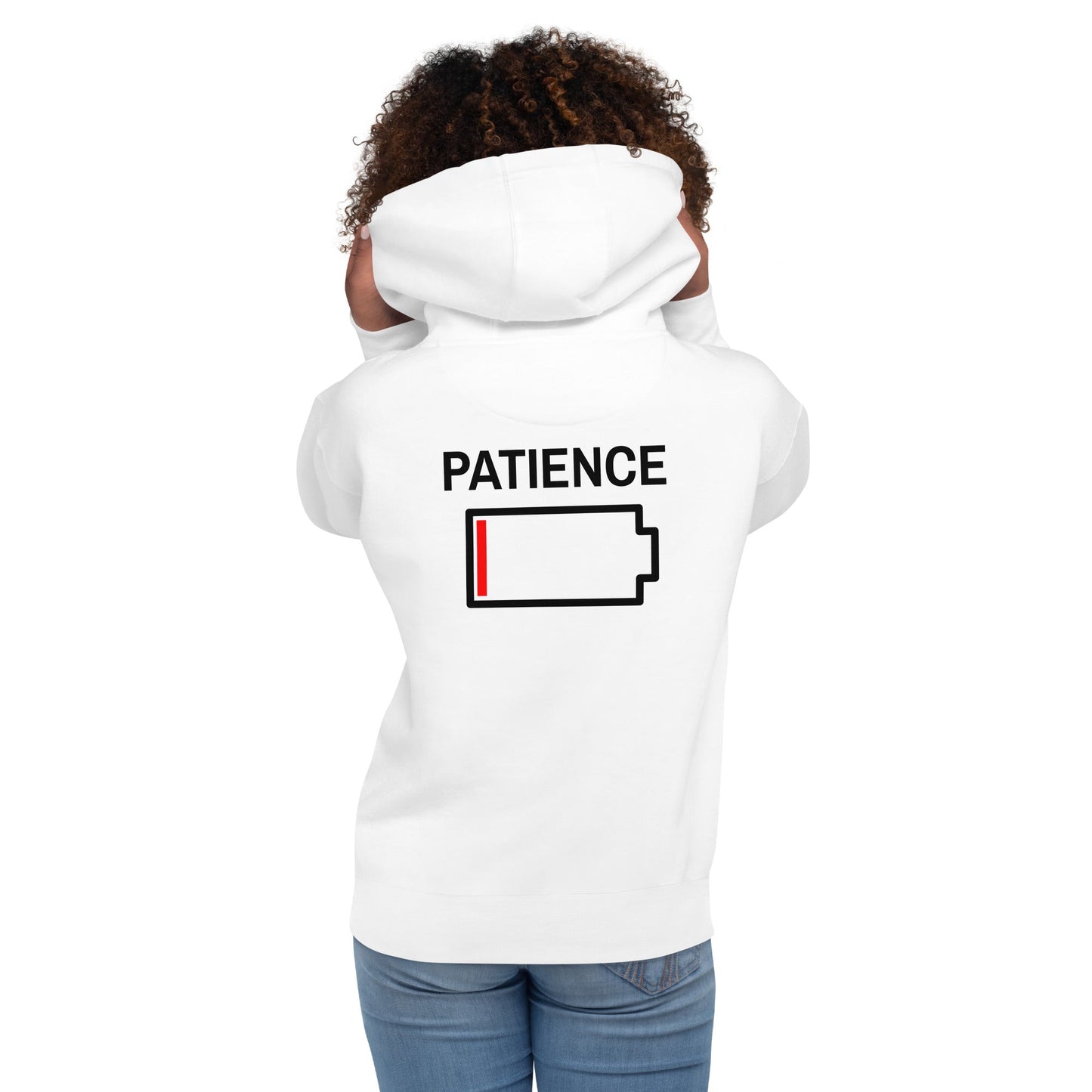 Patience - Unisex Hoodie (back print) by DarkByteGear