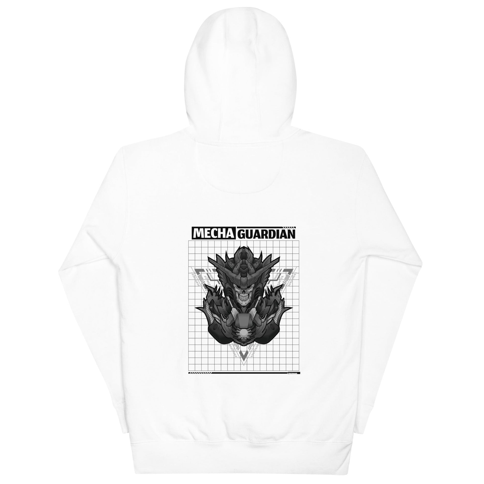 Mecha Guardian - Unisex Hoodie ( Back Print ) by DarkByteGear