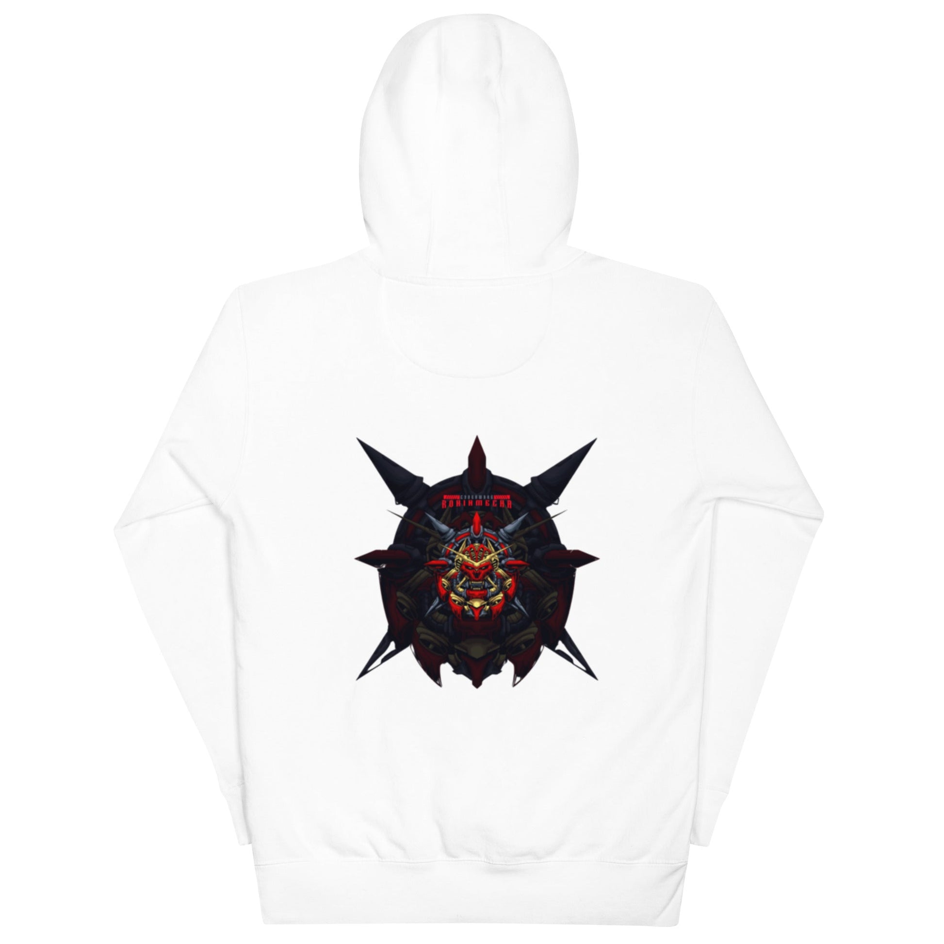 Cyberware Ronin Mecha - Unisex Hoodie ( Back Print ) by DarkByteGear