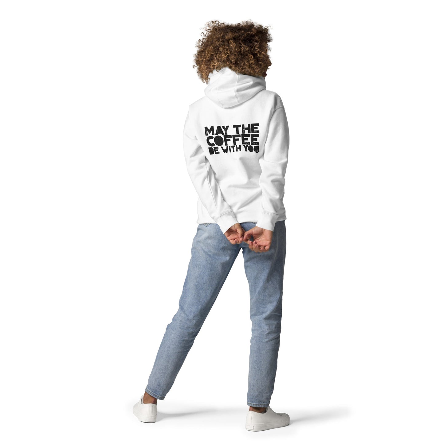May the Coffee be with You - Unisex Hoodie ( Back Print ) by DarkByteGear
