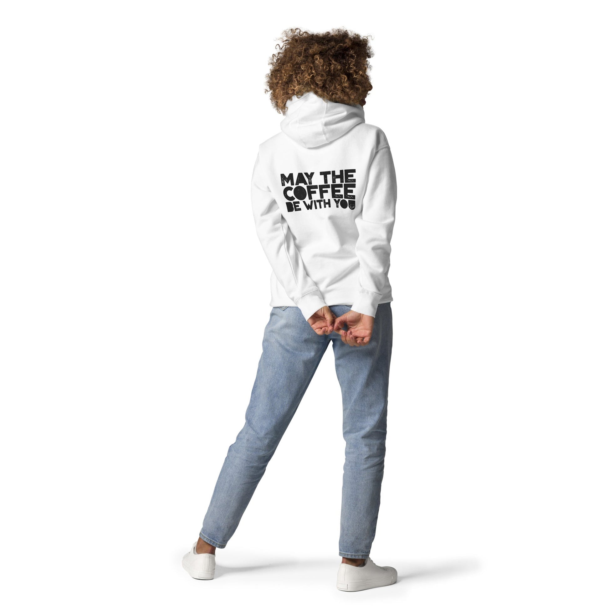 May the Coffee be with You - Unisex Hoodie ( Back Print ) by DarkByteGear