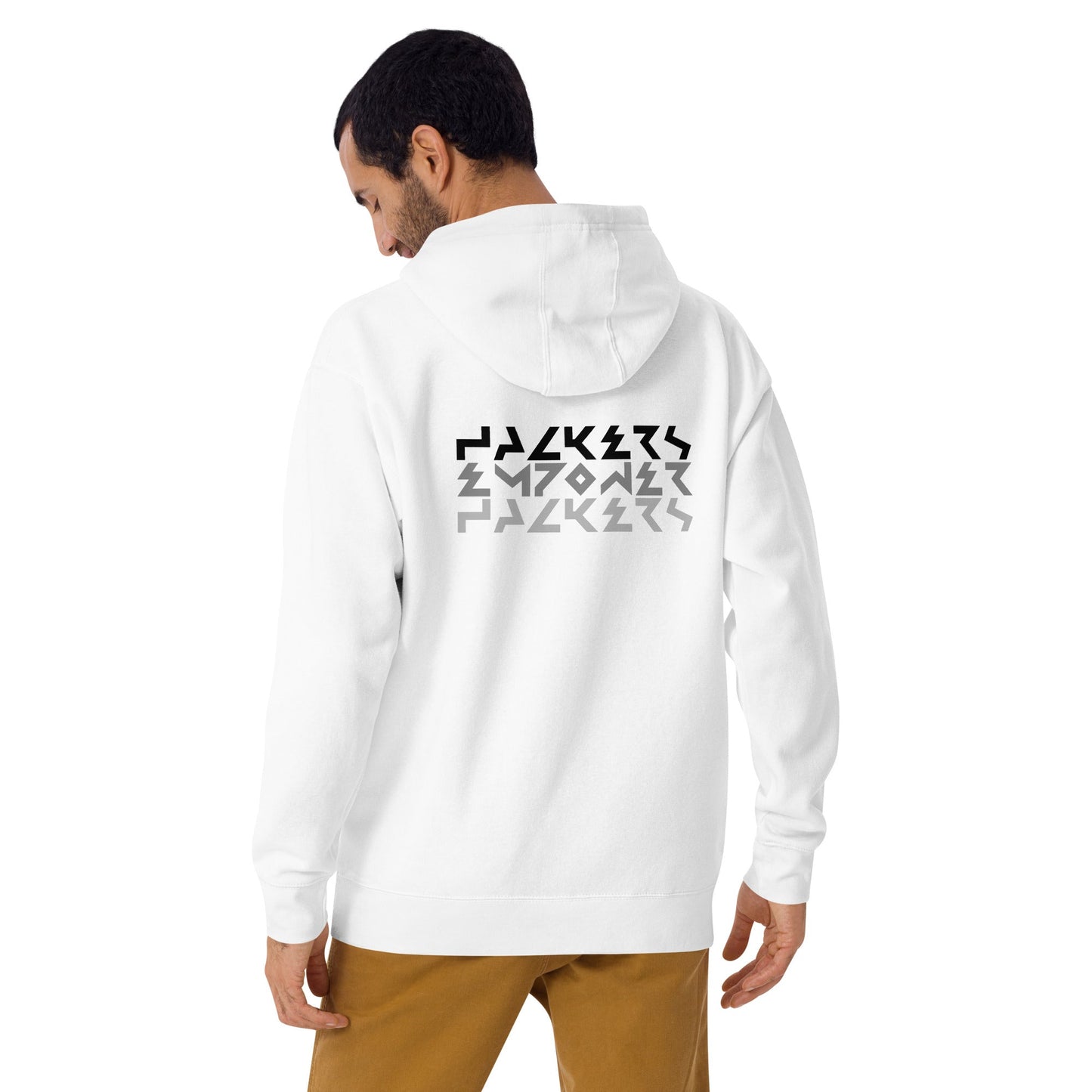 Hackers Empower Hackers V5 - Unisex Hoodie ( Back Print ) by DarkByteGear