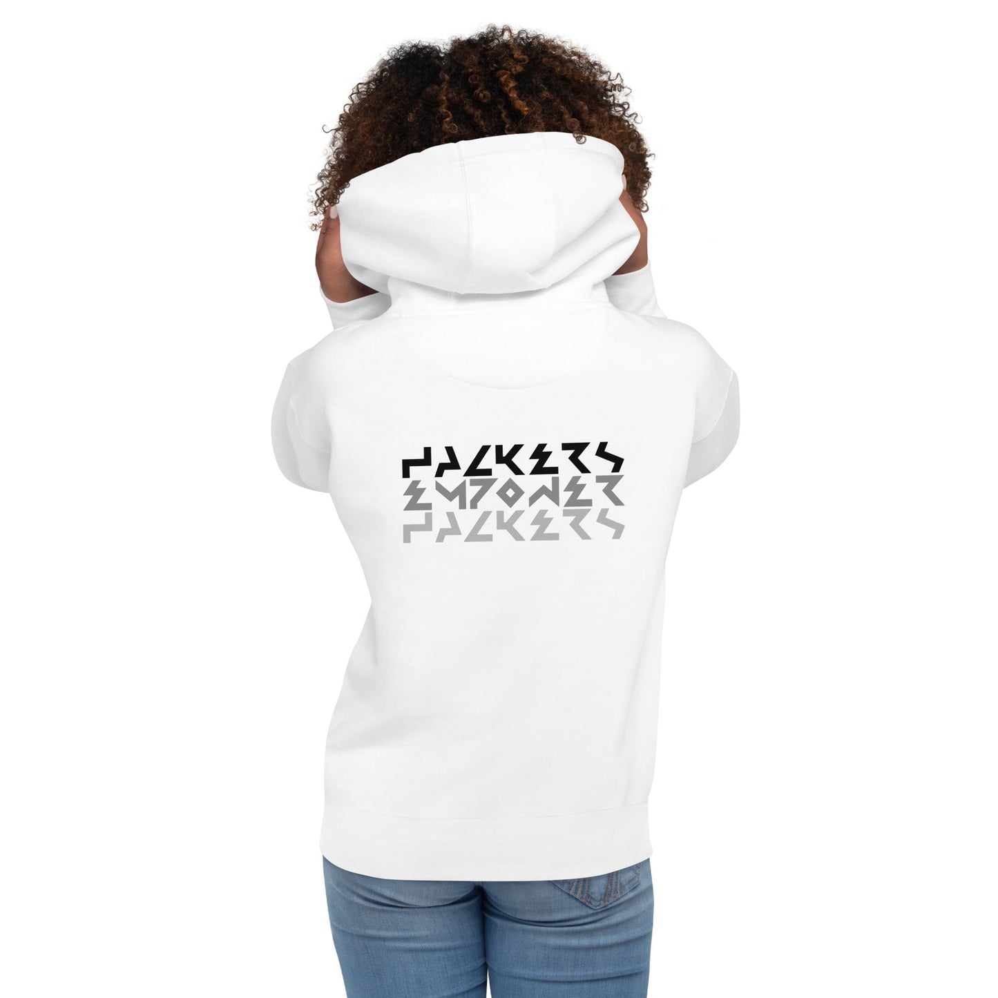 Hackers Empower Hackers V5 - Unisex Hoodie ( Back Print ) by DarkByteGear