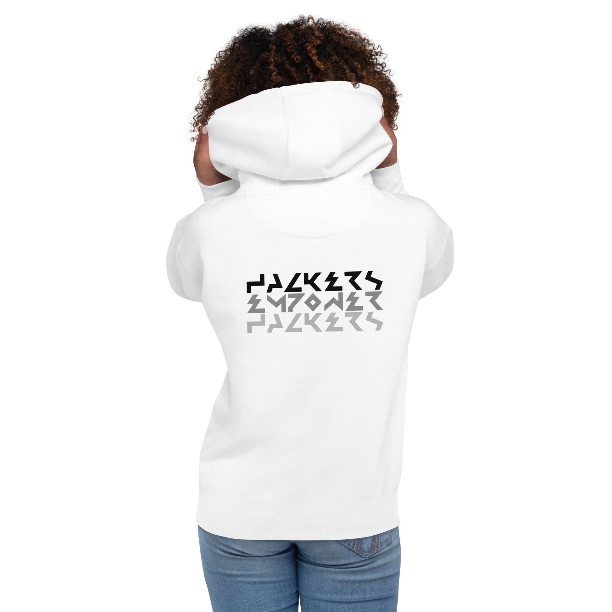 Hackers Empower Hackers V5 - Unisex Hoodie ( Back Print ) by DarkByteGear