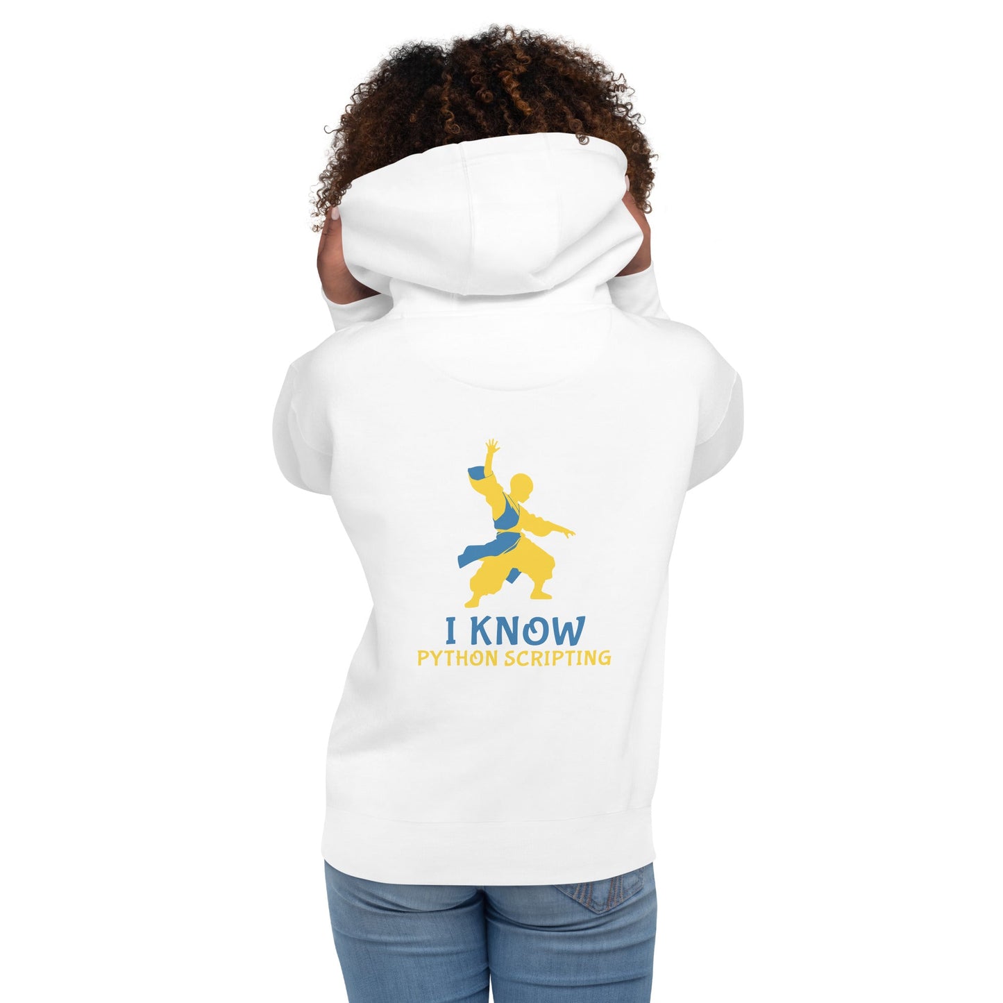 I Know Python Scripting - Unisex Hoodie ( Back Print ) by DarkByteGear