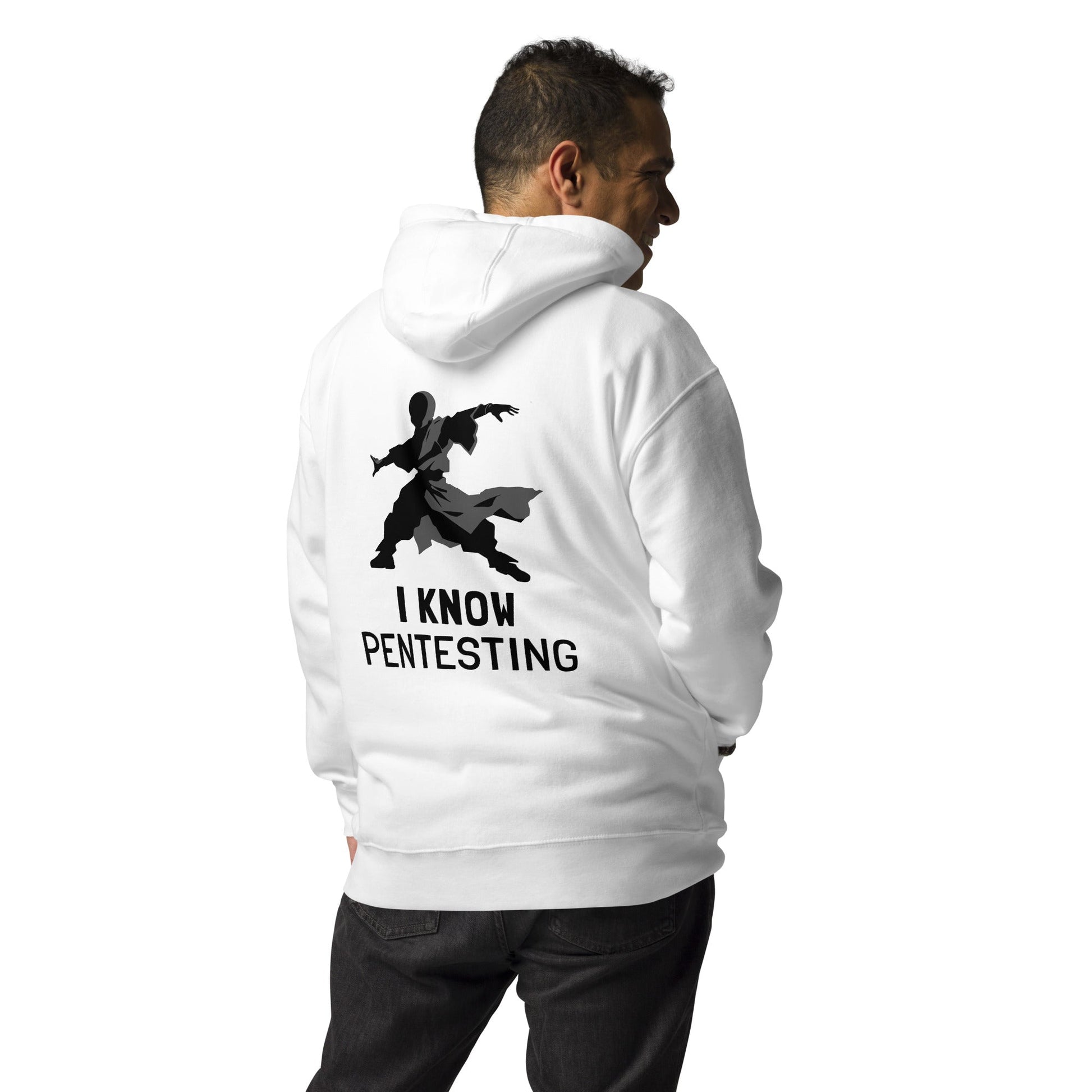 I Know Pentesting - Unisex Hoodie ( Back Print ) by DarkByteGear