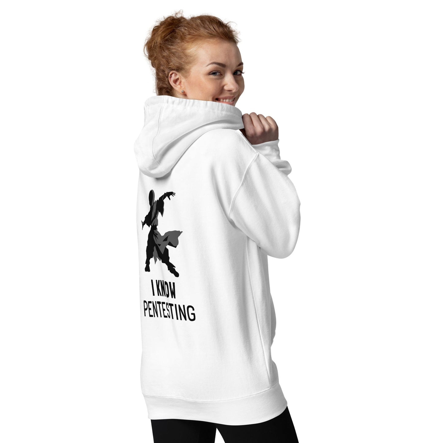 I Know Pentesting - Unisex Hoodie ( Back Print ) by DarkByteGear