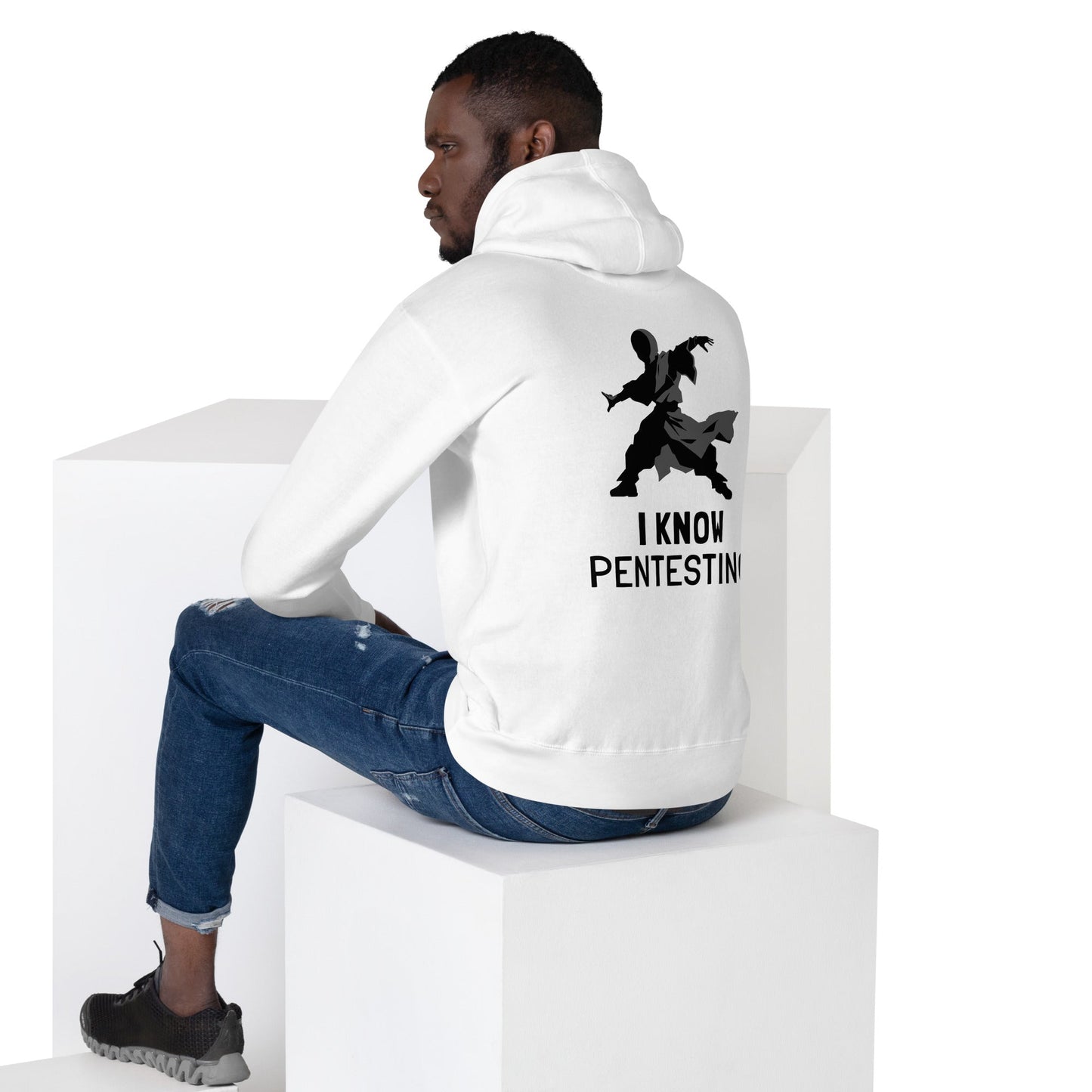 I Know Pentesting - Unisex Hoodie ( Back Print ) by DarkByteGear