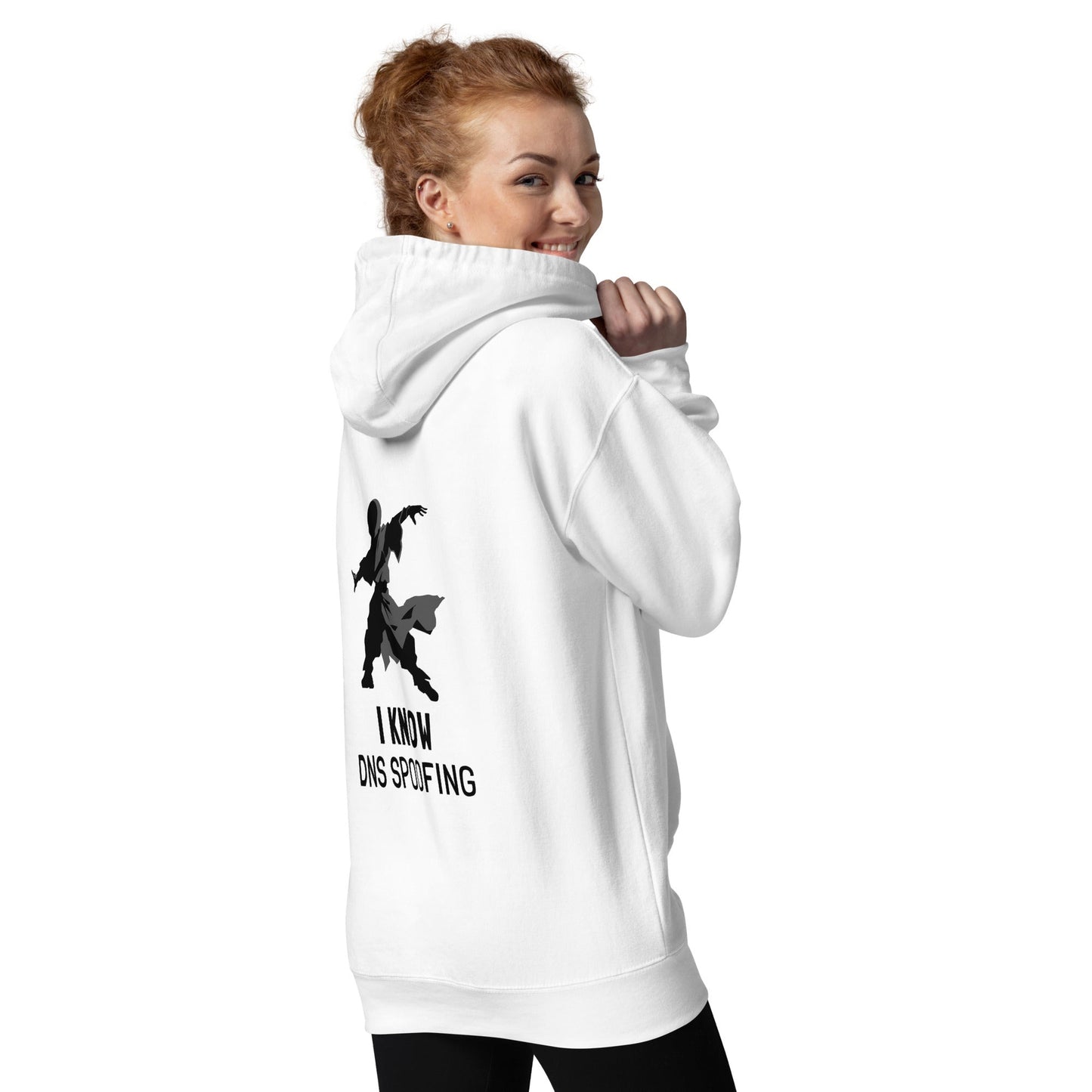 I Know DNS Spoofing - Unisex Hoodie( Back Print ) by DarkByteGear