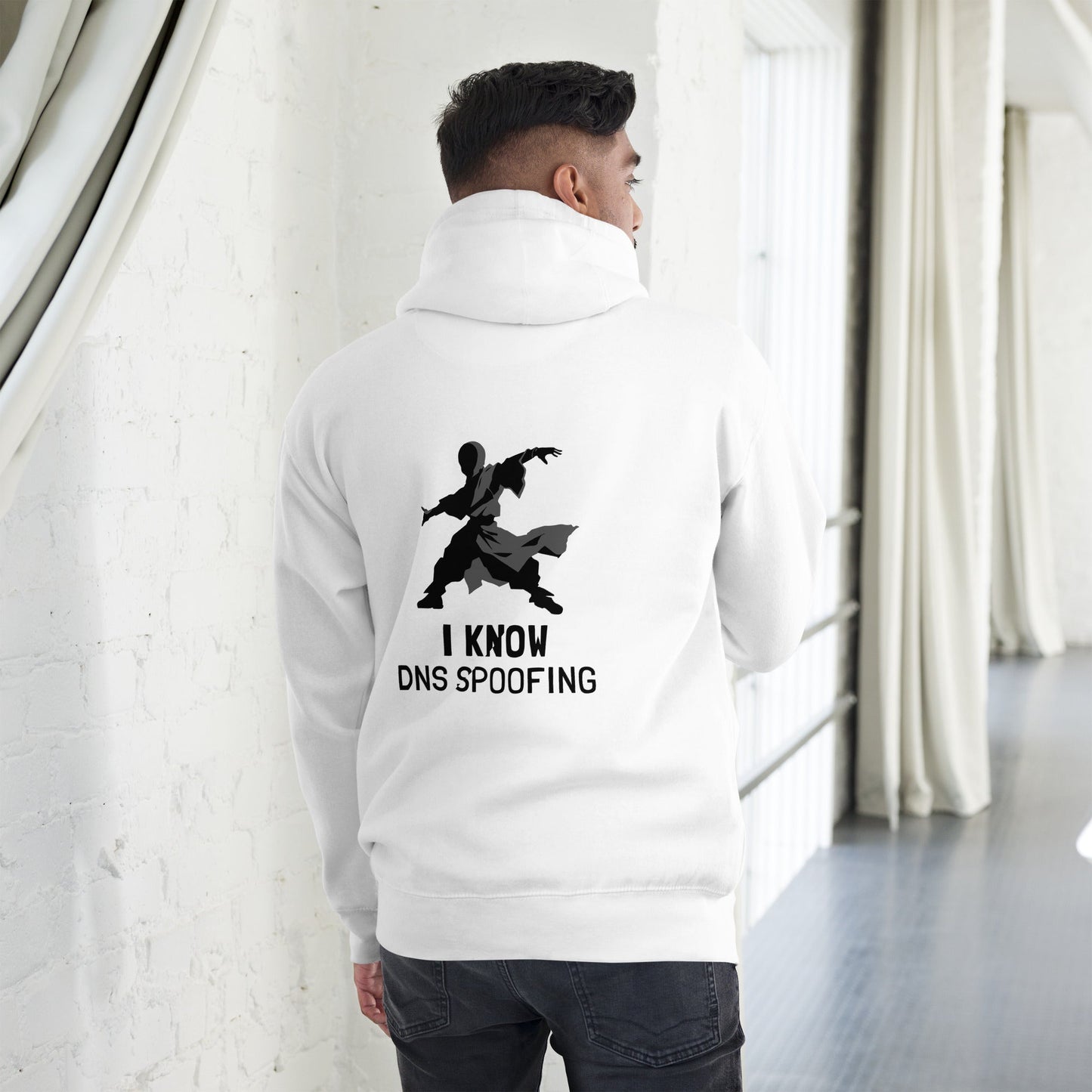 I Know DNS Spoofing - Unisex Hoodie( Back Print ) by DarkByteGear