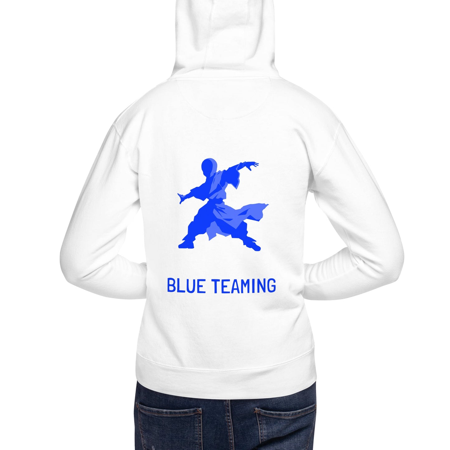 I Know Blue Teaming - Unisex Hoodie ( Back Print ) by DarkByteGear