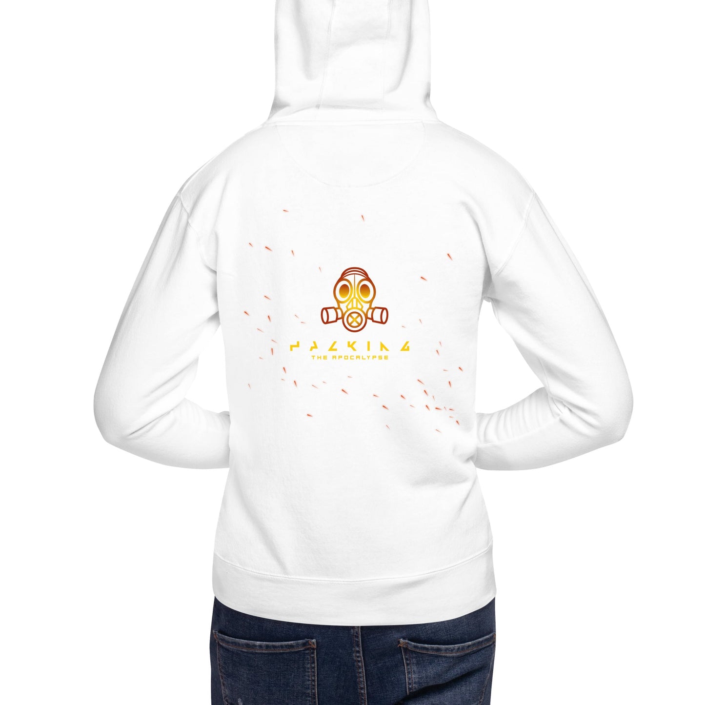 Hacking the apocalypse - Unisex Hoodie ( Back Print ) by DarkByteGear
