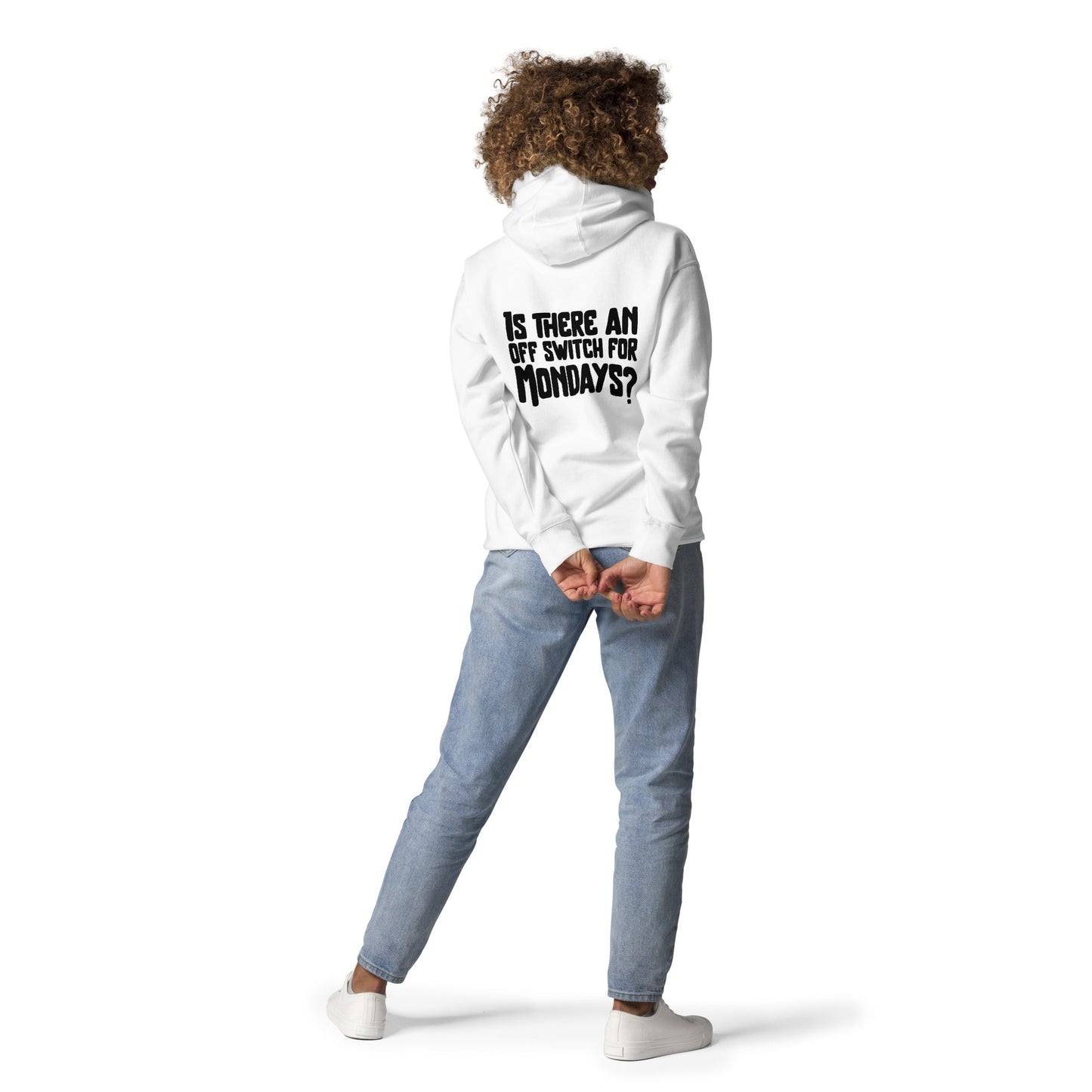 Is there an OFF switch for Mondays? - Unisex Hoodie ( Back Print ) by DarkByteGear