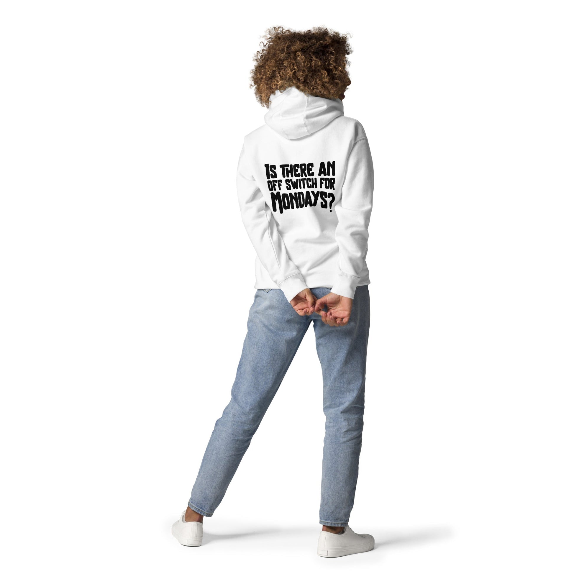 Is there an OFF switch for Mondays? - Unisex Hoodie ( Back Print ) by DarkByteGear