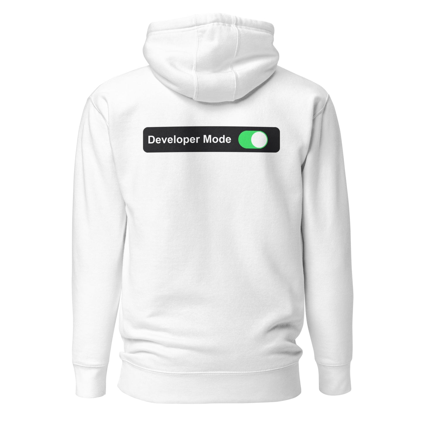 Developer Mode On - Unisex Hoodie (back print) by DarkByteGear