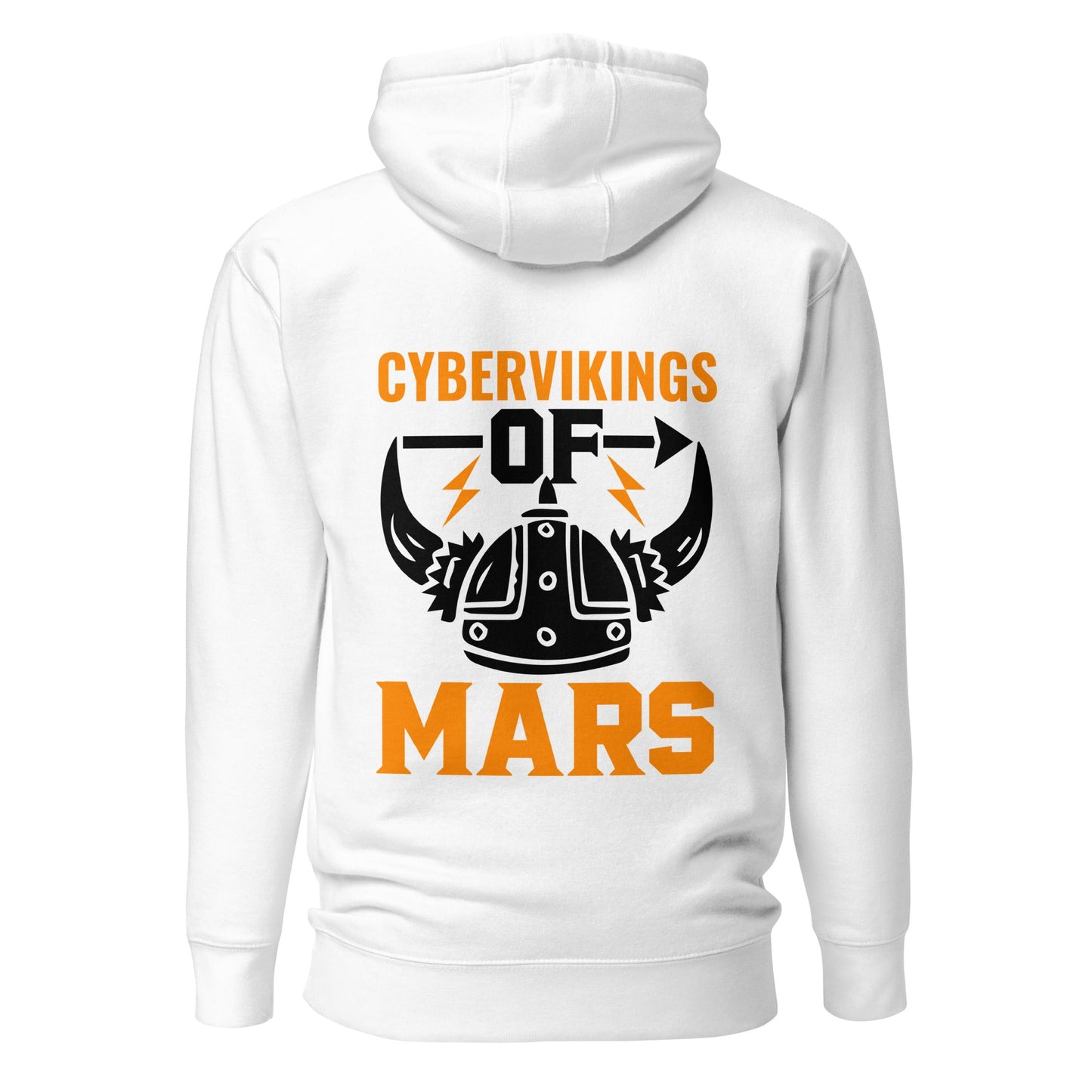 Cyberviking of Mars - Unisex Hoodie ( Back Print ) by DarkByteGear