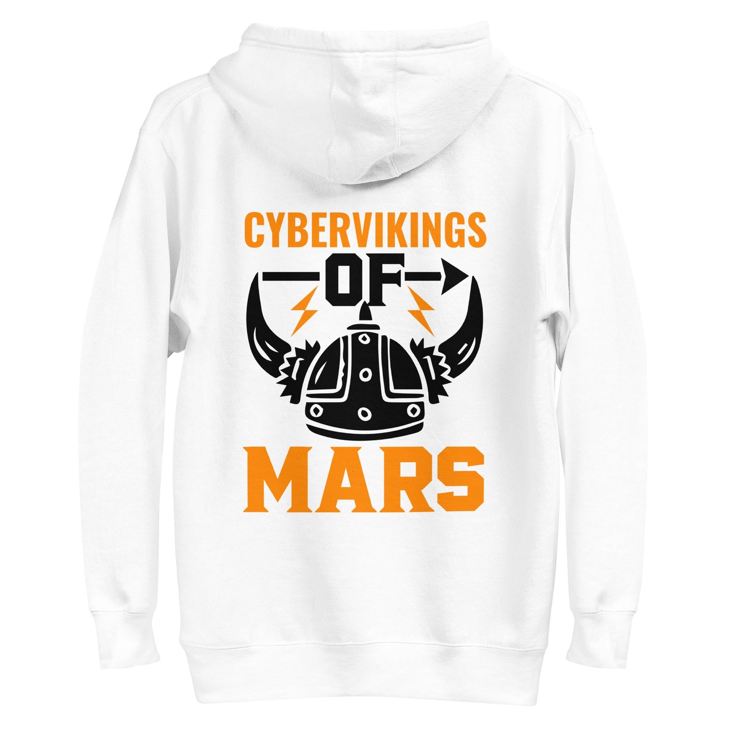 Cyberviking of Mars - Unisex Hoodie ( Back Print ) by DarkByteGear