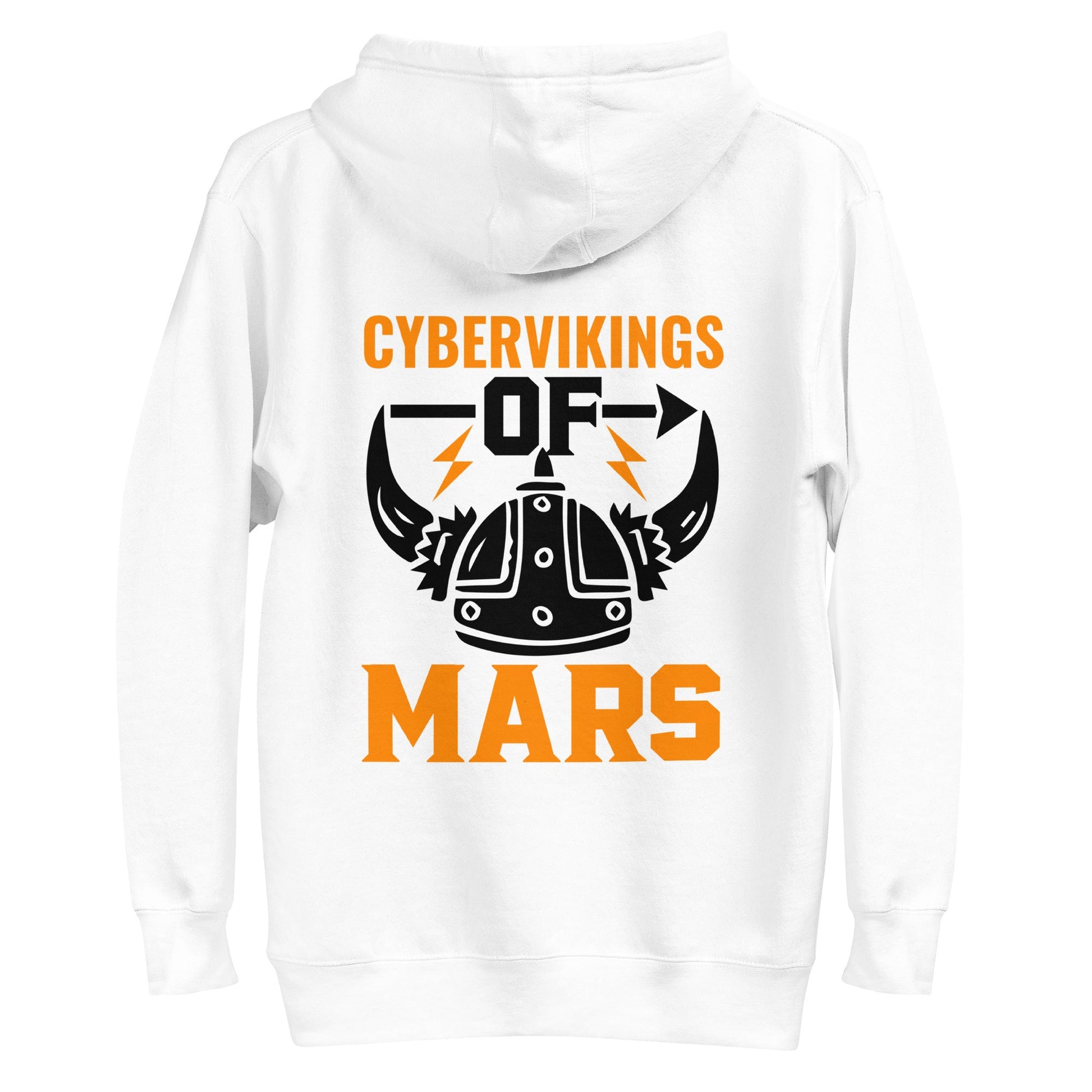 Cyberviking of Mars - Unisex Hoodie ( Back Print ) by DarkByteGear