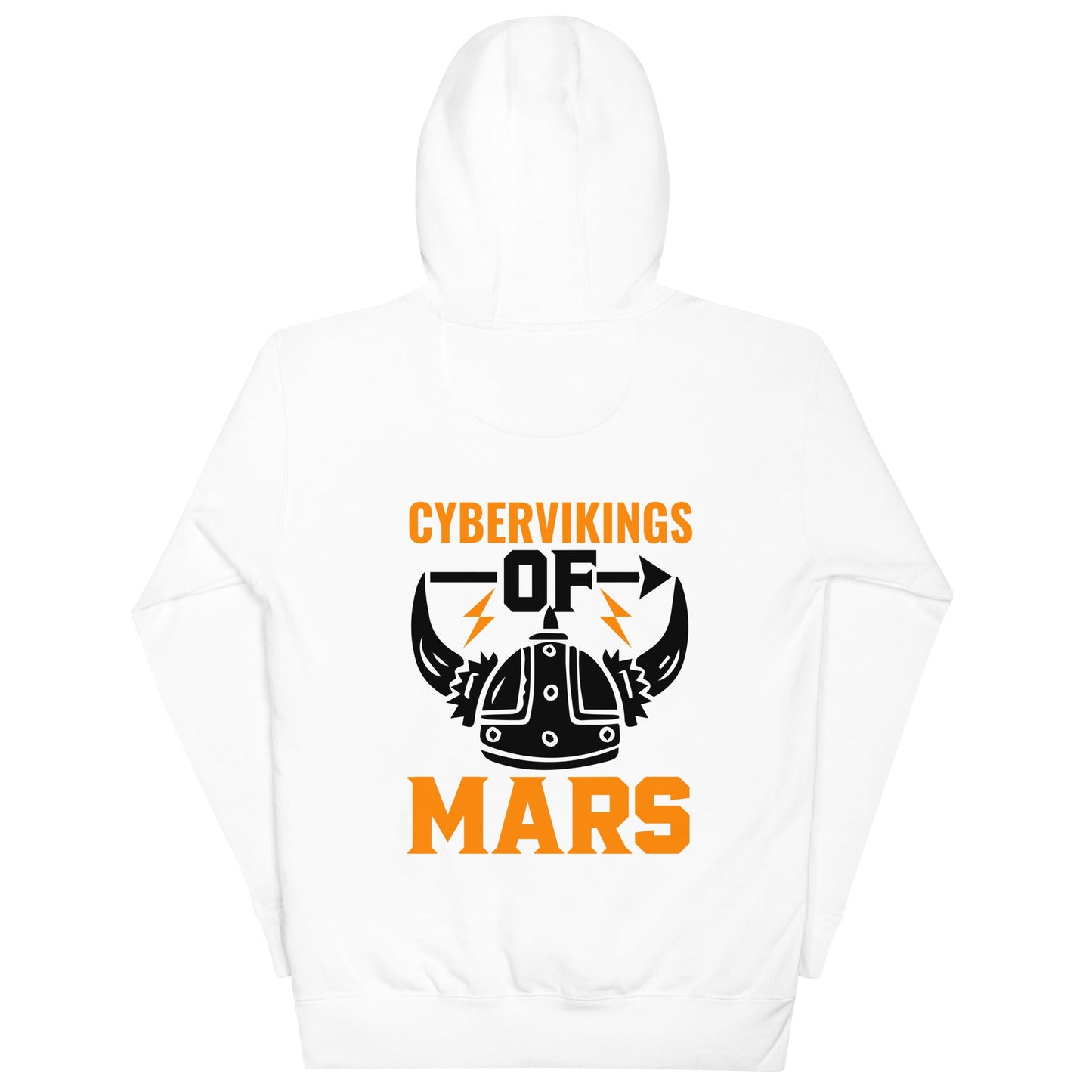 Cyberviking of Mars - Unisex Hoodie ( Back Print ) by DarkByteGear