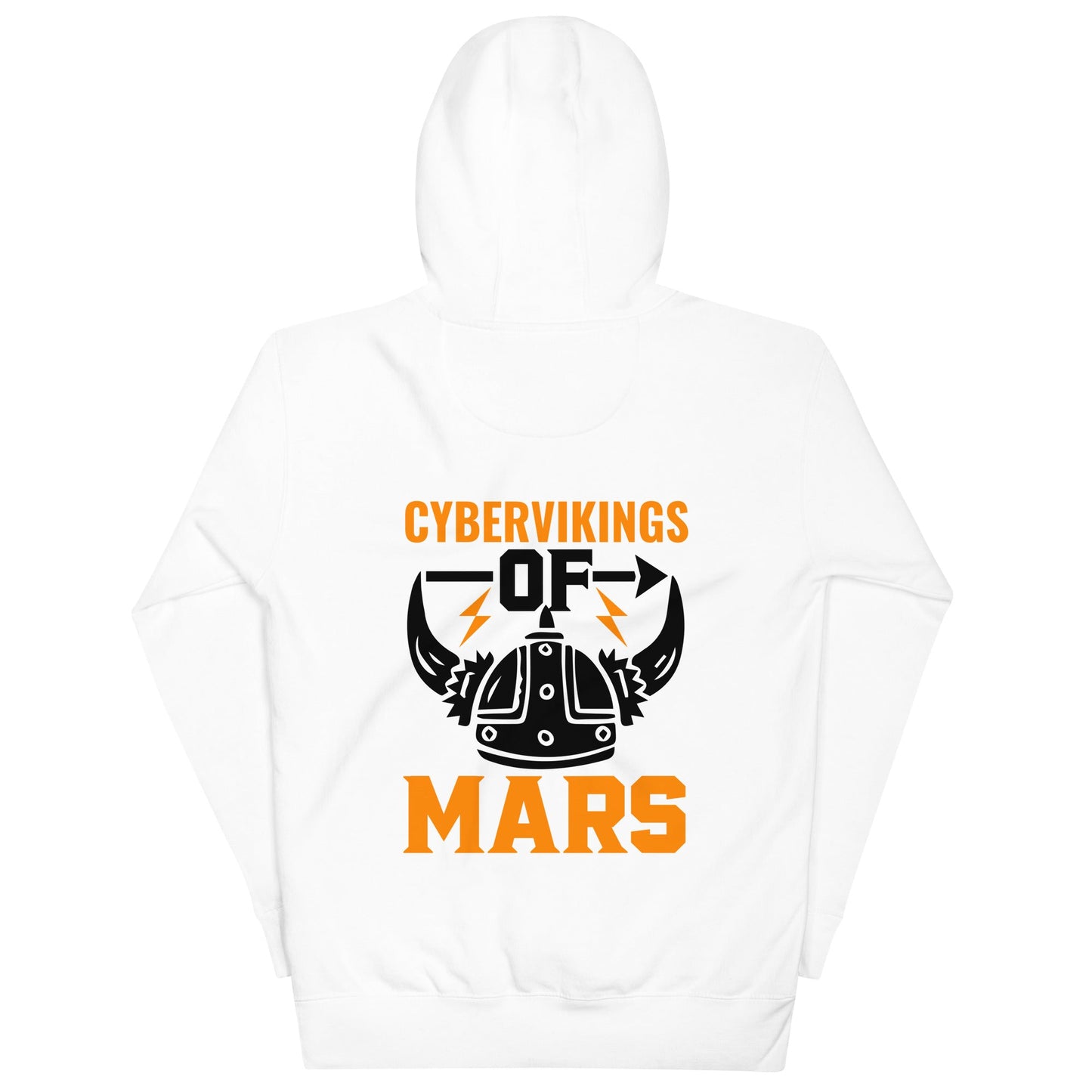 Cyberviking of Mars - Unisex Hoodie ( Back Print ) by DarkByteGear
