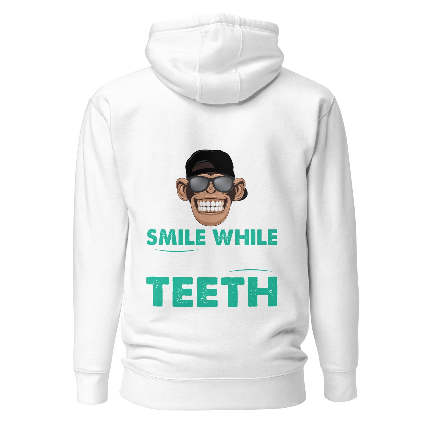Life is Short, Smile while you still have teeth - Unisex Hoodie ( Back Print ) by DarkByteGear