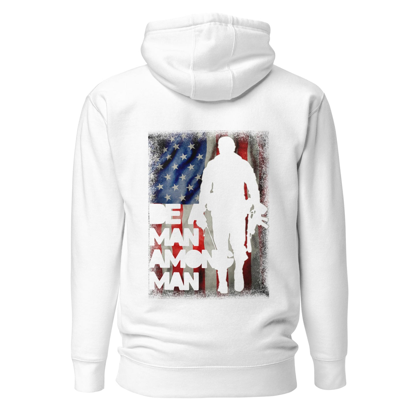Be a man among men - Unisex Hoodie ( Back Print ) by DarkByteGear