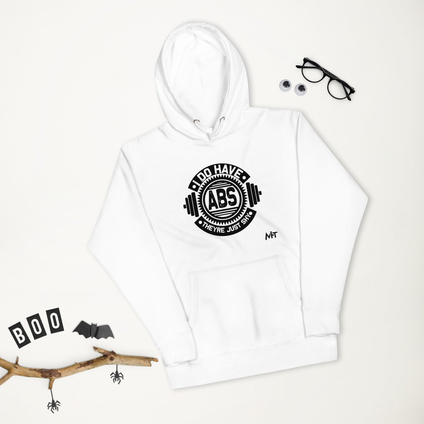 I do have ABS, they are just shy - Unisex Hoodie by DarkByteGear