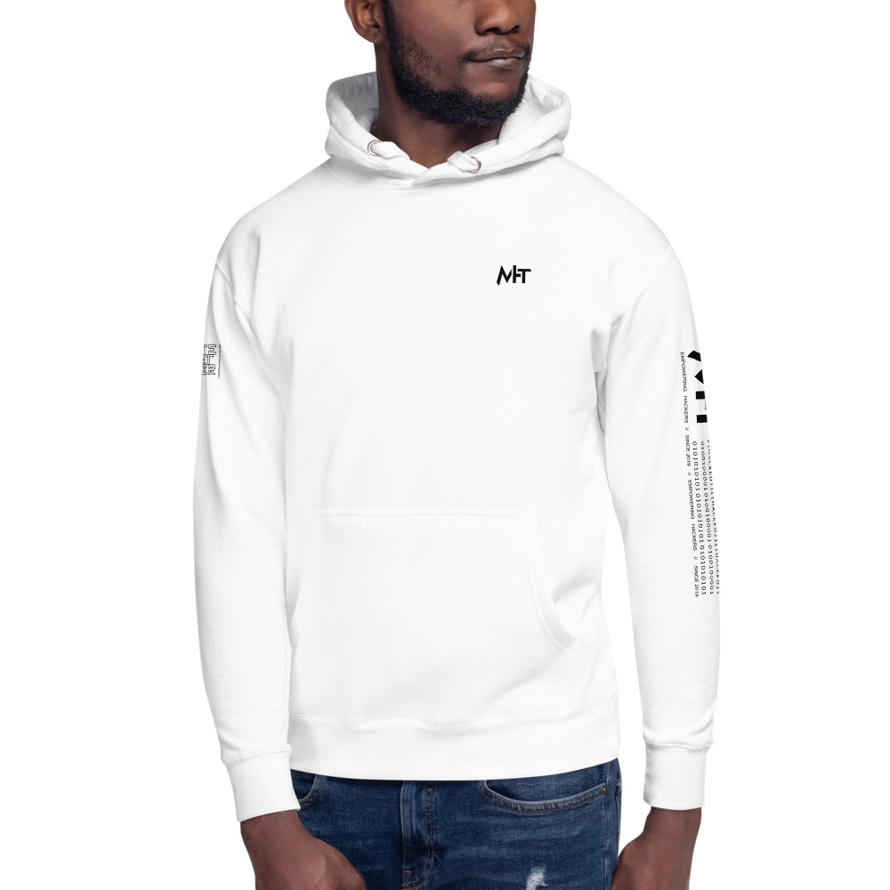 White hat hacker - Unisex Hoodie (back print) by DarkByteGear