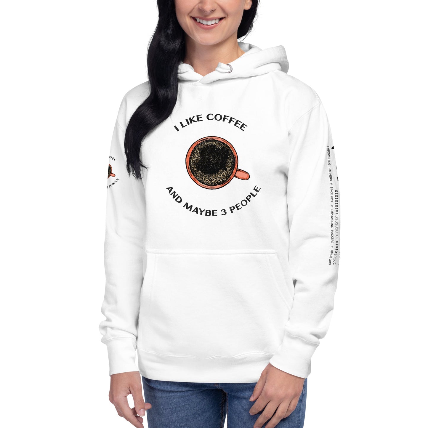I like Coffee and maybe 3 people - Unisex Hoodie by DarkByteGear