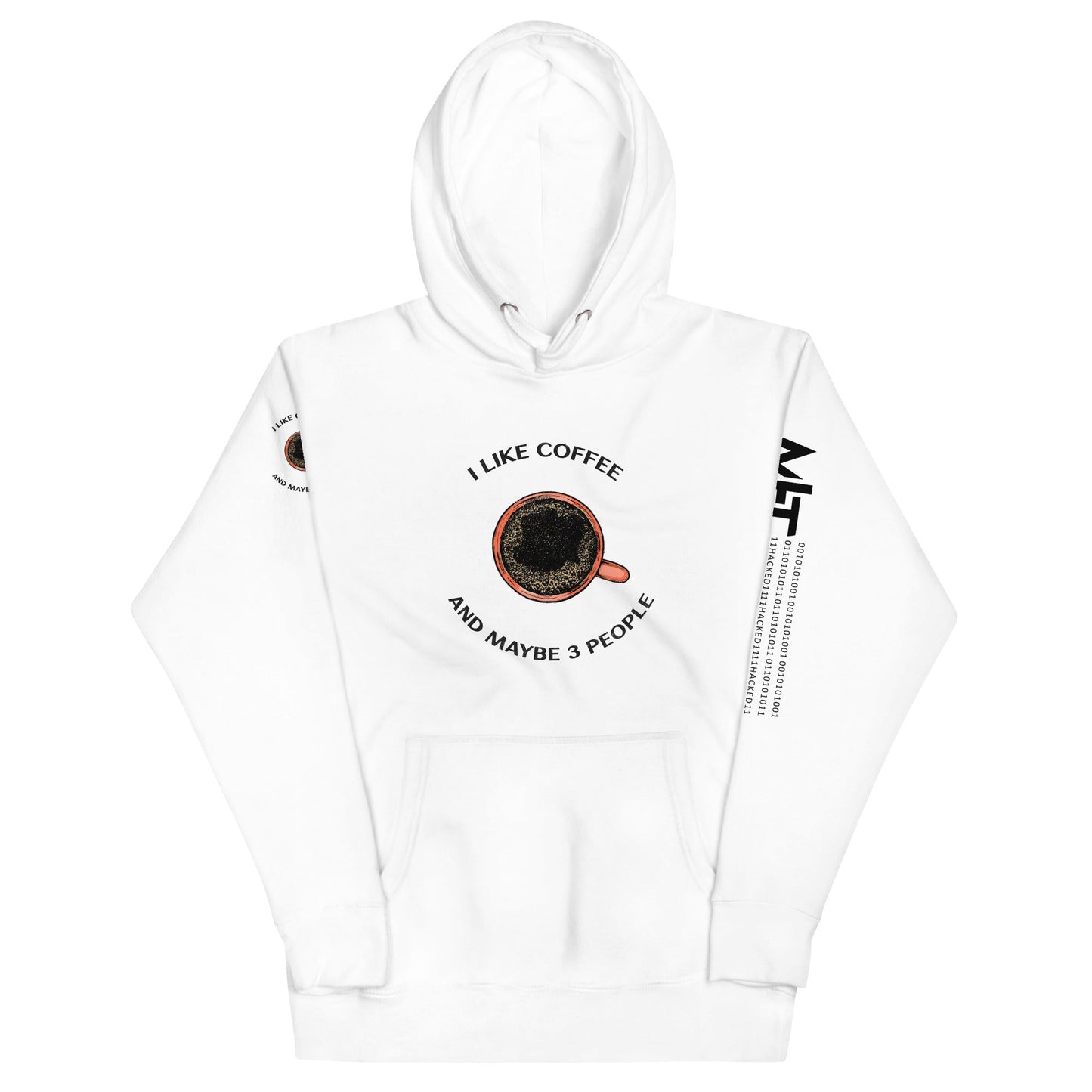 I like Coffee and maybe 3 people - Unisex Hoodie by DarkByteGear