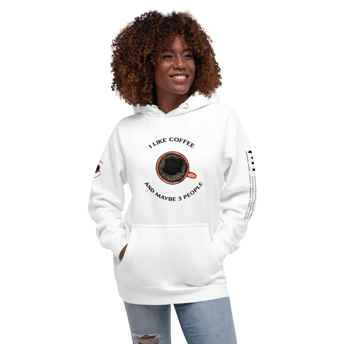 I like Coffee and maybe 3 people - Unisex Hoodie by DarkByteGear