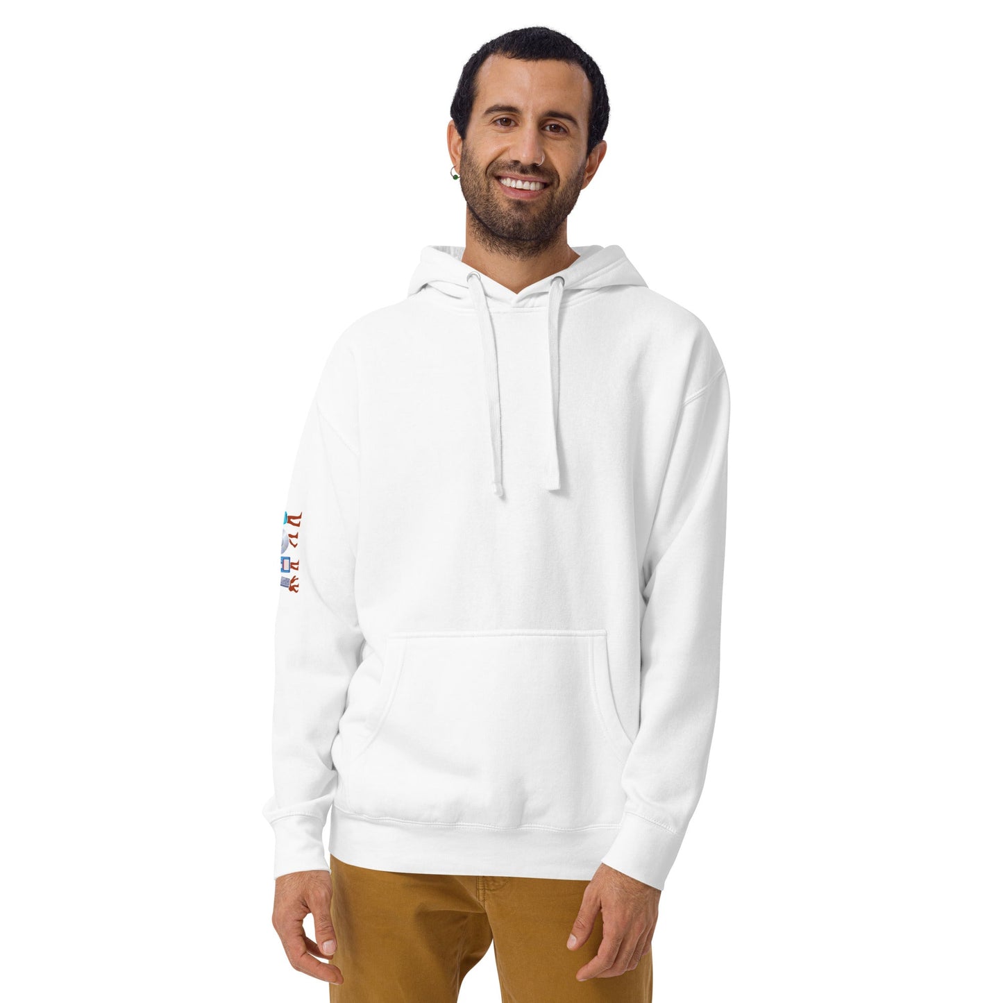 Evolution of data storage - Unisex Hoodie (back print) by DarkByteGear