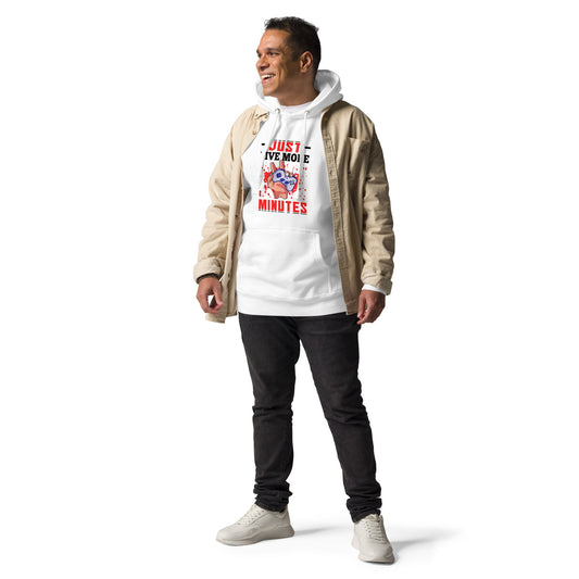 Just 5 more Minutes Rima in Dark Text - Unisex Hoodie by DarkByteGear