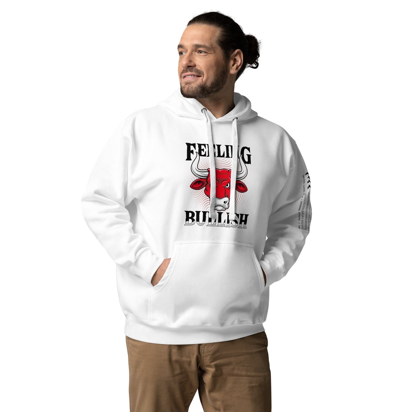 Feeling Bullish in Dark Text - Unisex Hoodie by DarkByteGear