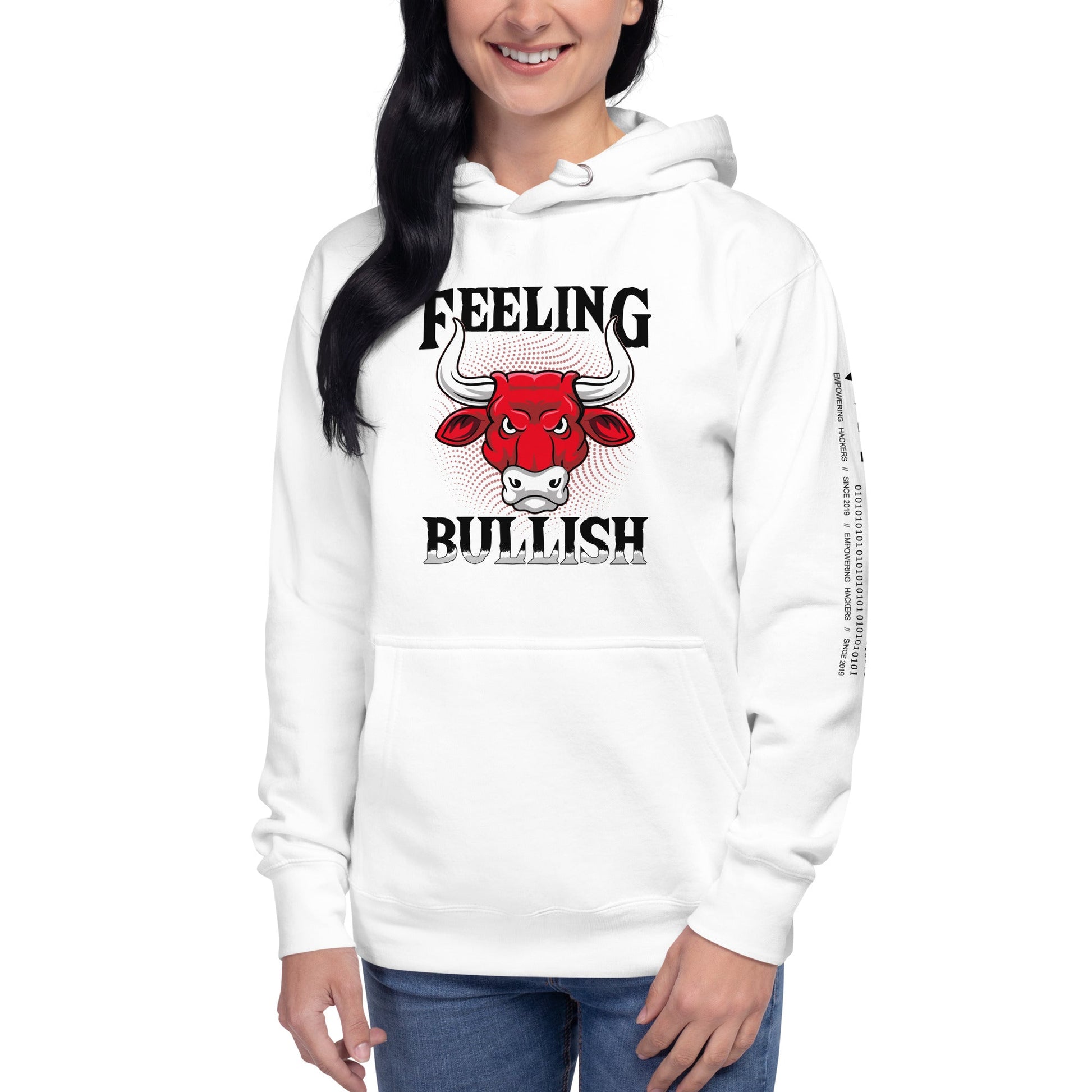 Feeling Bullish in Dark Text - Unisex Hoodie by DarkByteGear
